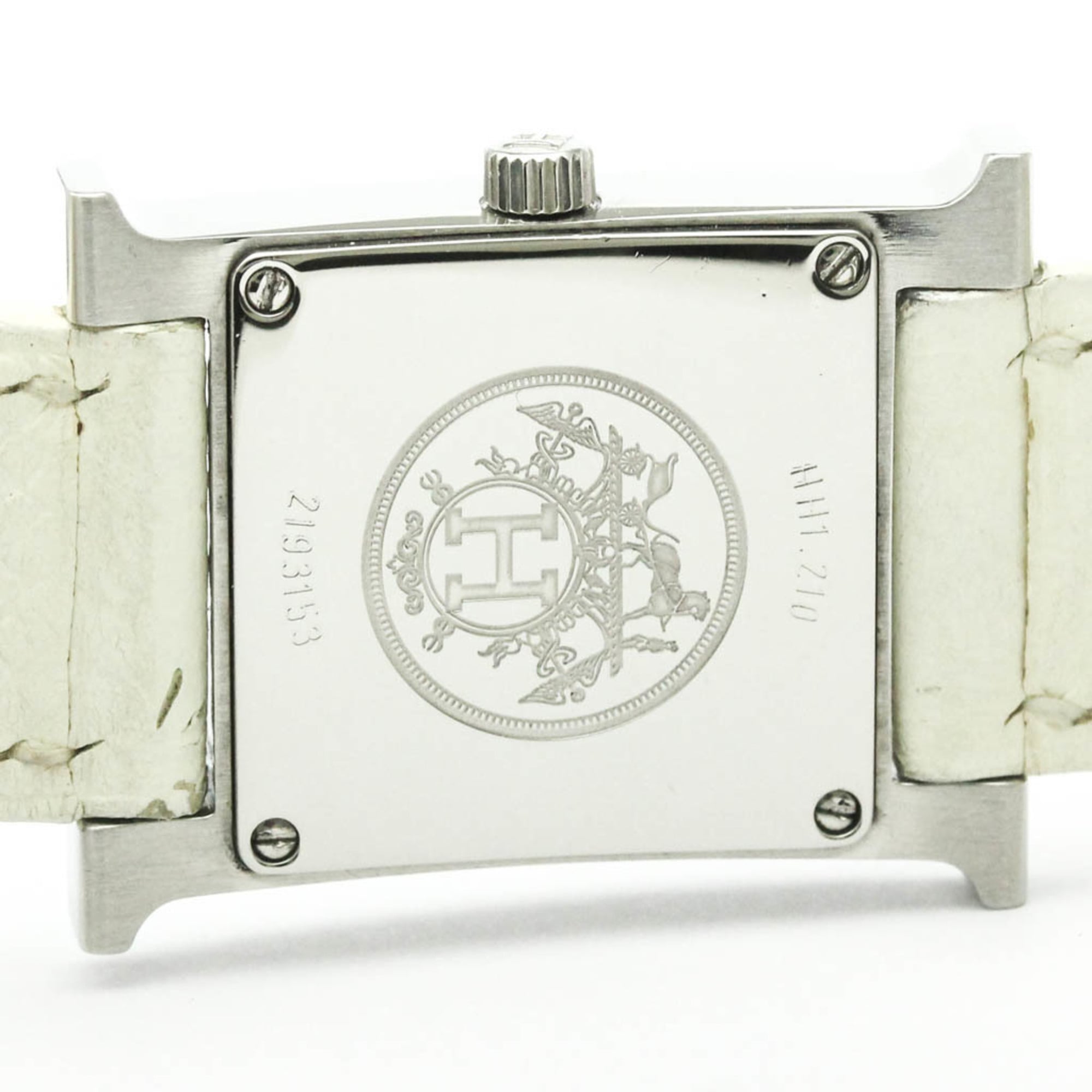 HERMES H Watch Double Tour Steel Quartz Ladies Watch HH1.210 Polished — Very Good