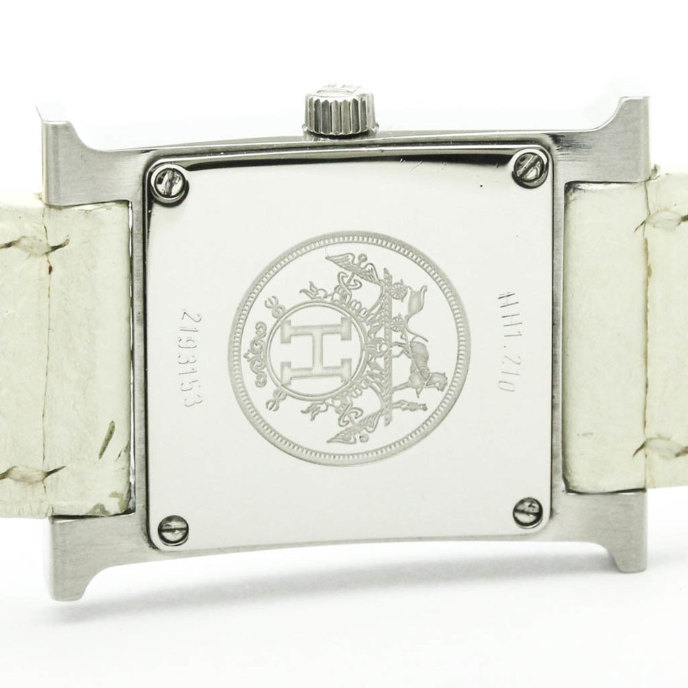 HERMES H Watch Double Tour Steel Quartz Ladies Watch HH1.210 Polished — Very Good