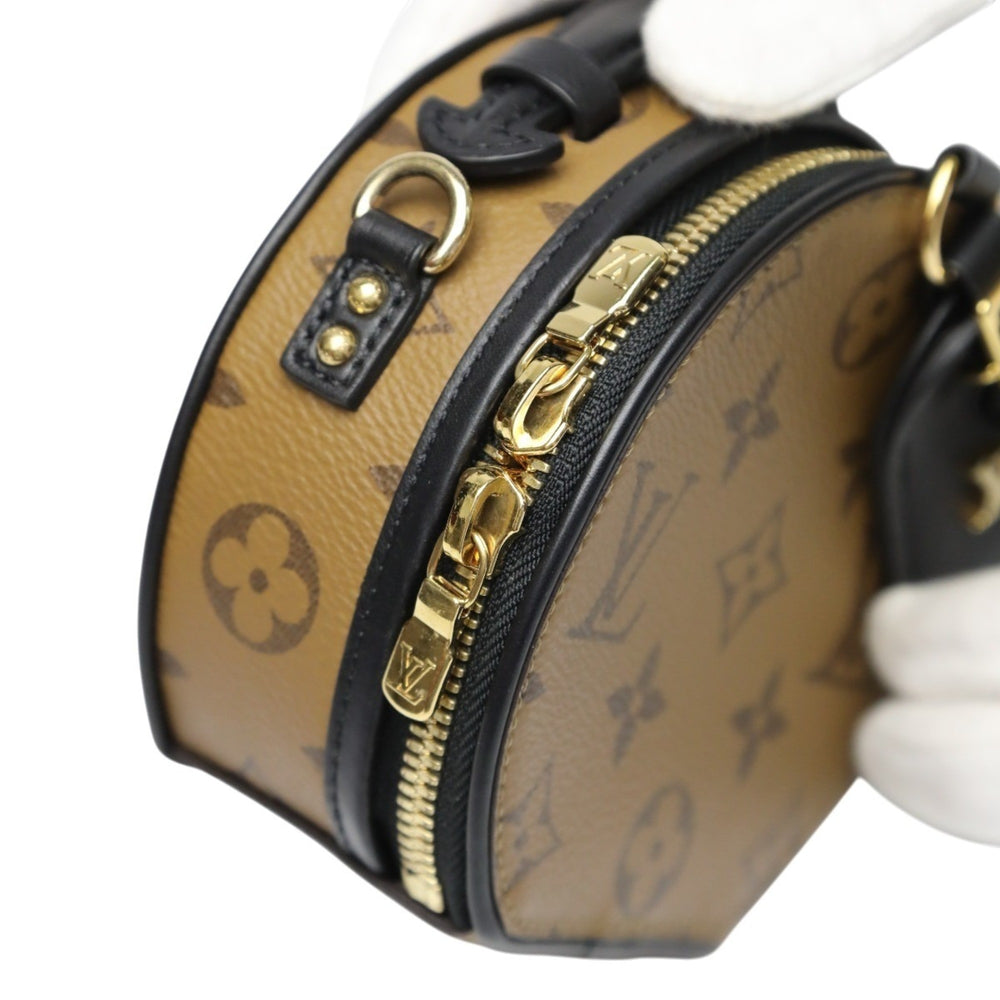 Louis Vuitton Monogram Reverse Mini Boite Chapeau Shoulder Bag M68276 Brown — Like New