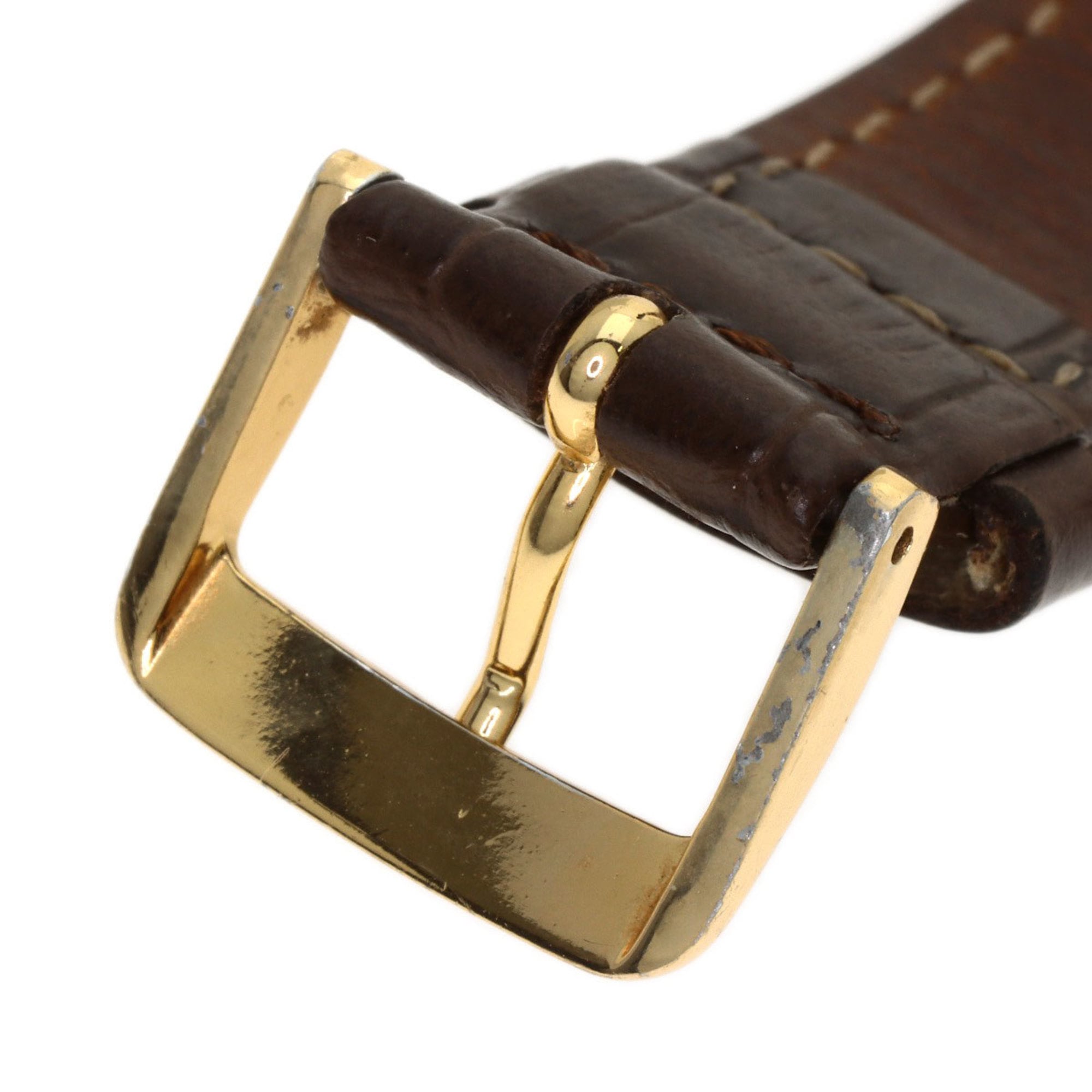 Cartier Must Tank Vermeil Watch, Silver Leather, Women's