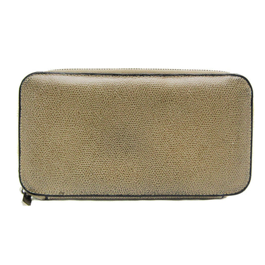 Valextra V9L06 Women,Men  Calfskin Long Wallet (bi-fold) Grayish