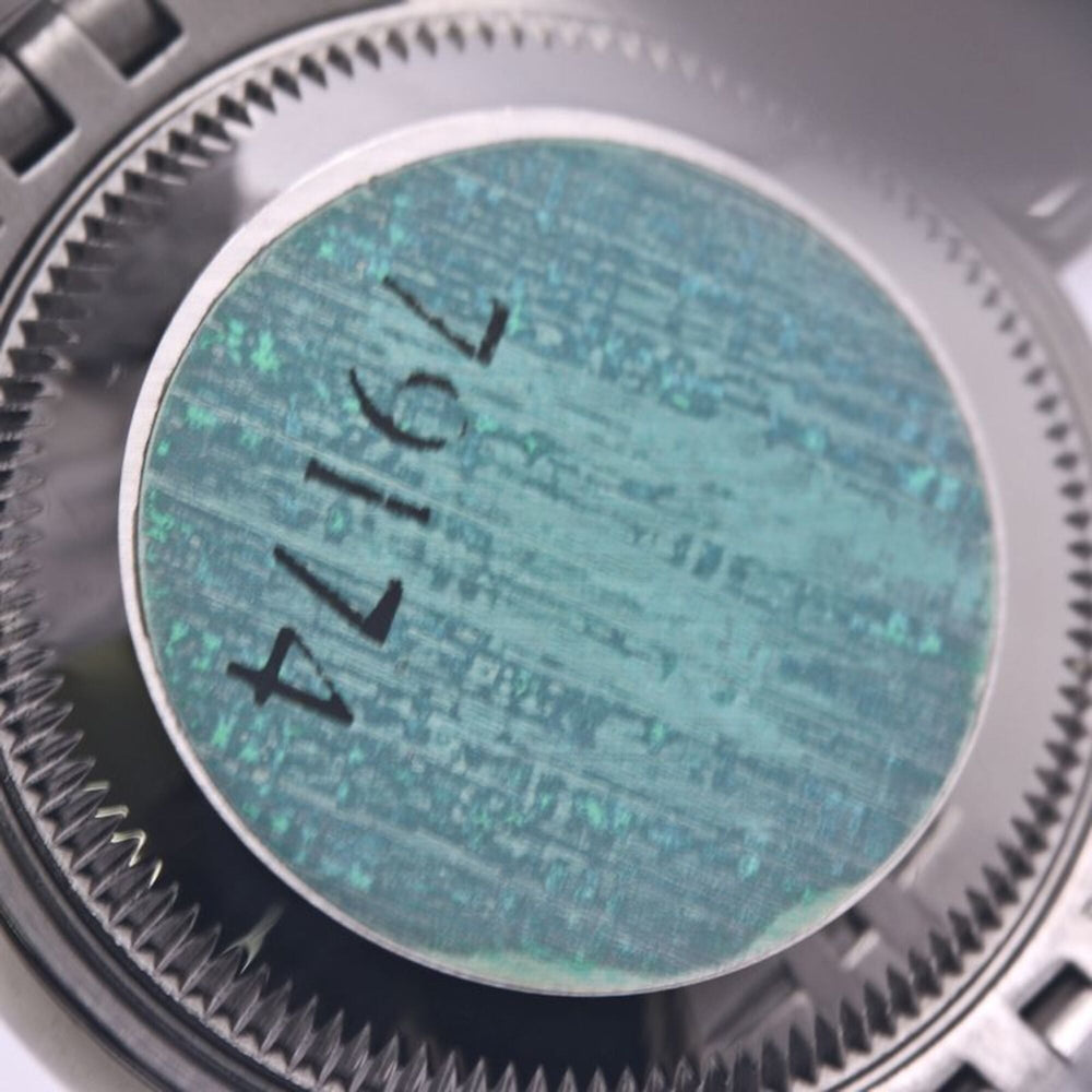 ROLEX Datejust Sapphire 2P 79174 Women's Watch 18K White Gold x Stainless Steel 40301 — Like New