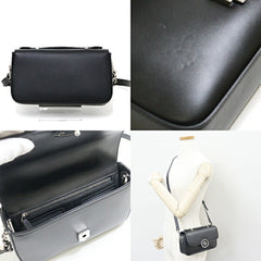 GUCCI Petit GG Mini Shoulder Bag Black Leather 739722 3WAY — Like New