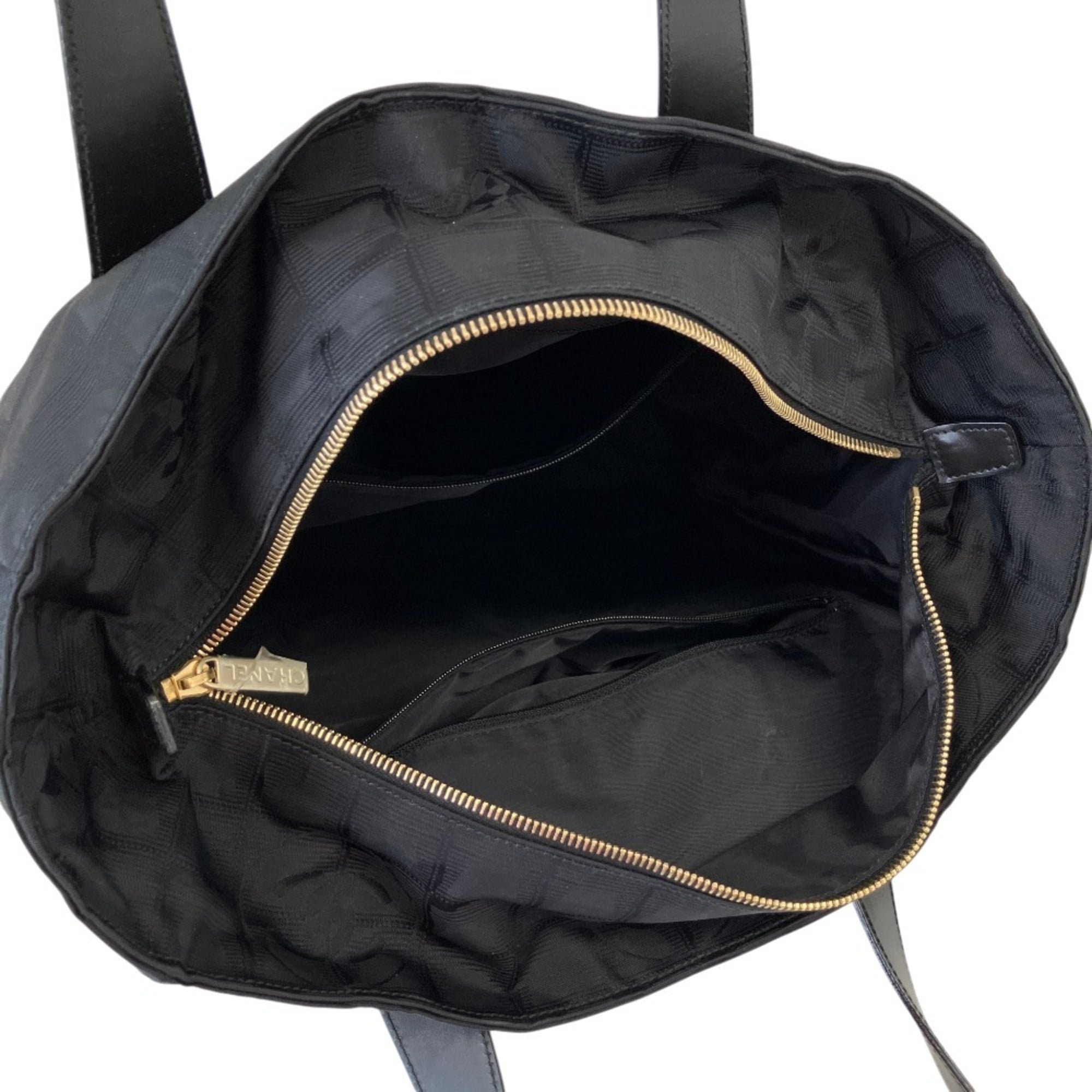 CHANEL New Travel Line GM Tote Bag A15825 Black Women's — Like New