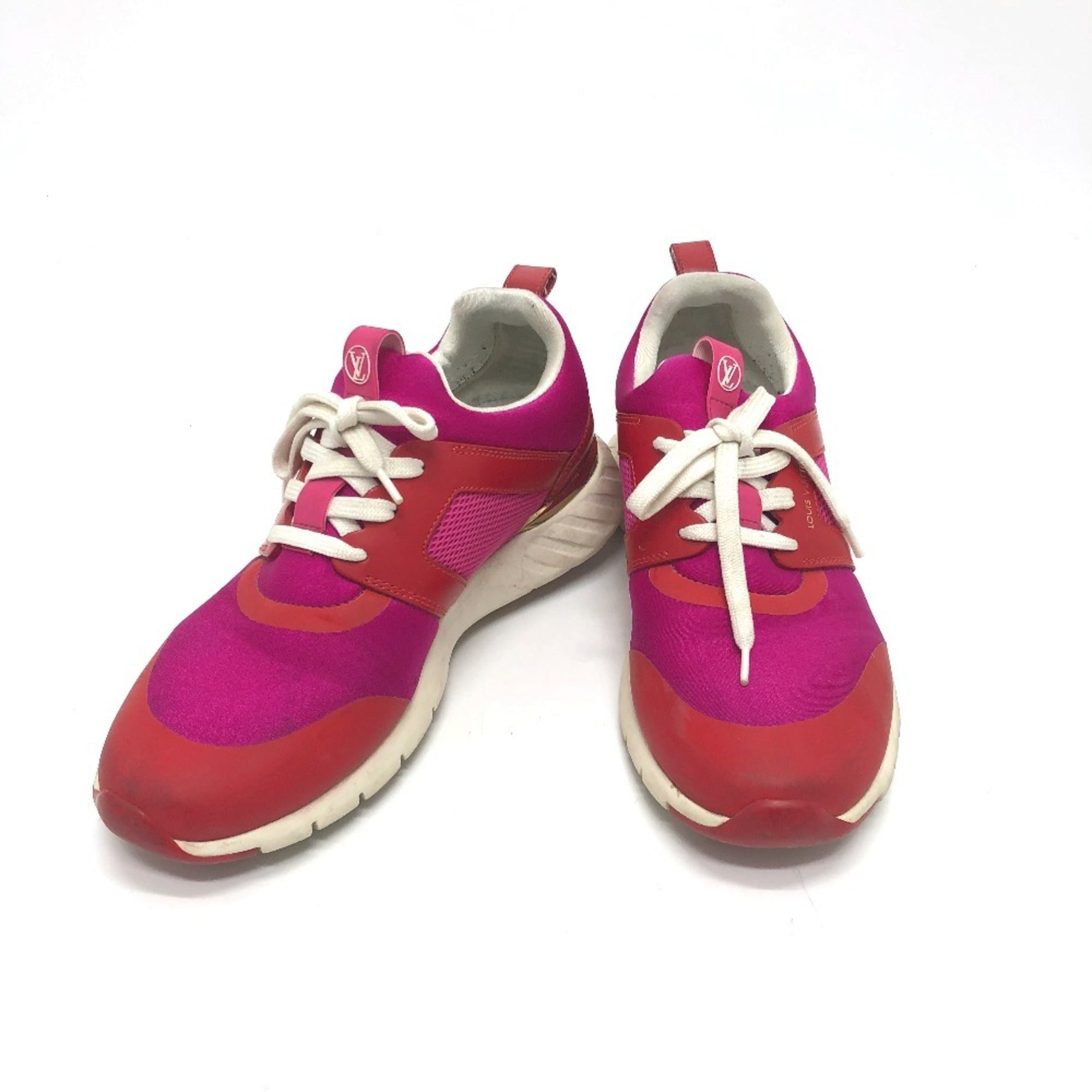 LOUIS VUITTON Louis Vuitton logo two-tone shoes sneakers women's pink