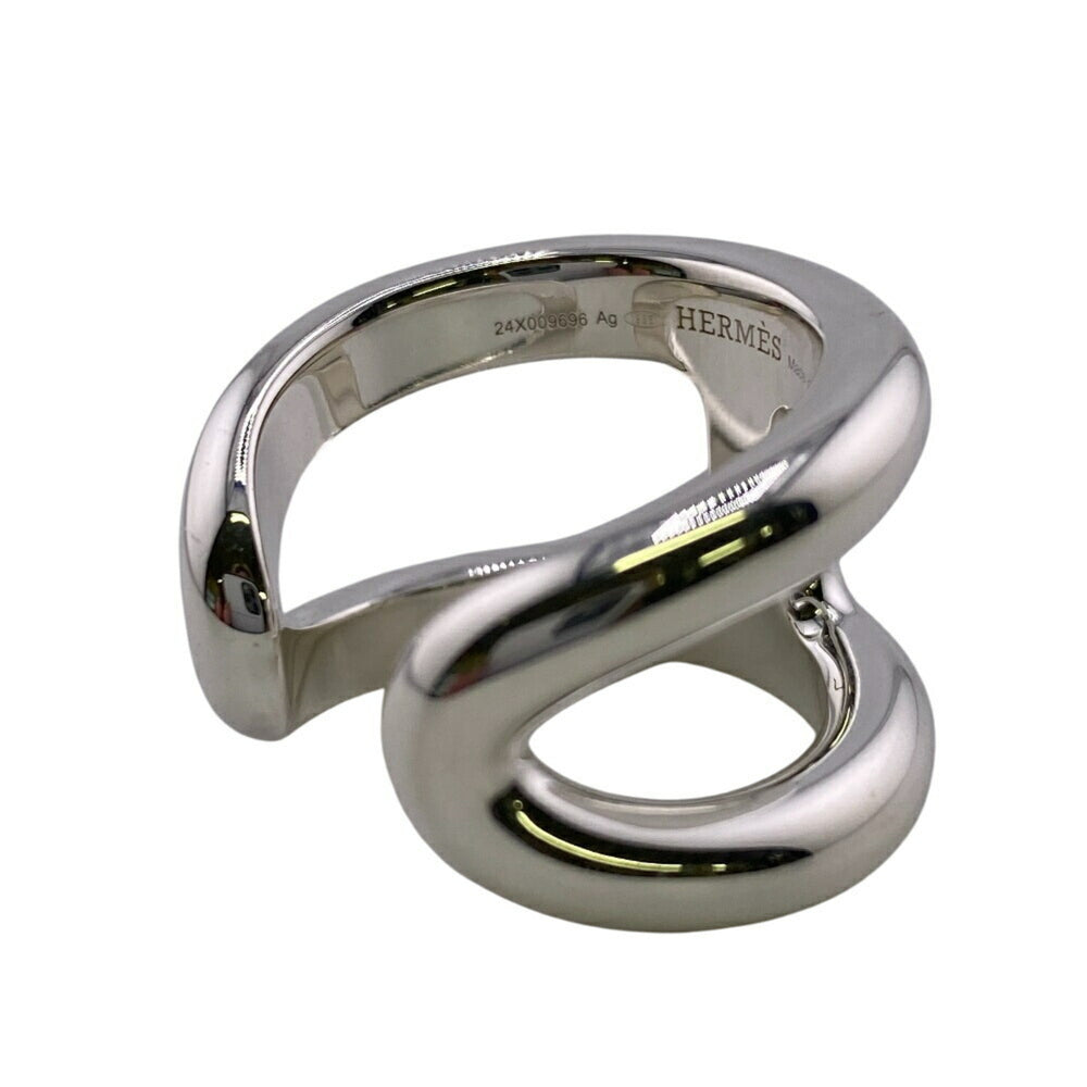 HERMES Osmoz GM Ring Silver Ladies — New - Store Return