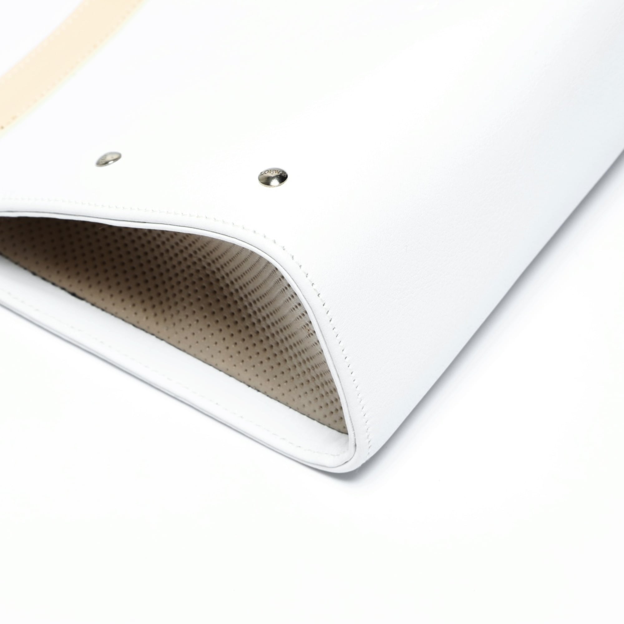 LOEWE Leather Pouch White