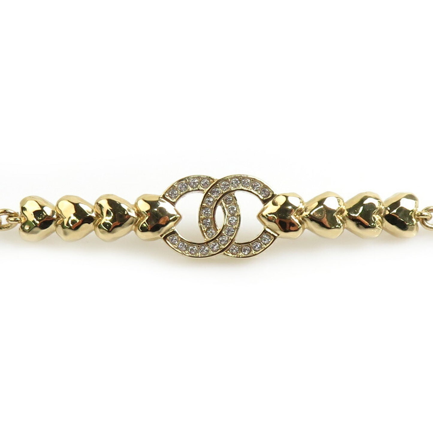 CHANEL Necklace Metal Rhinestone Gold Women's 90019k