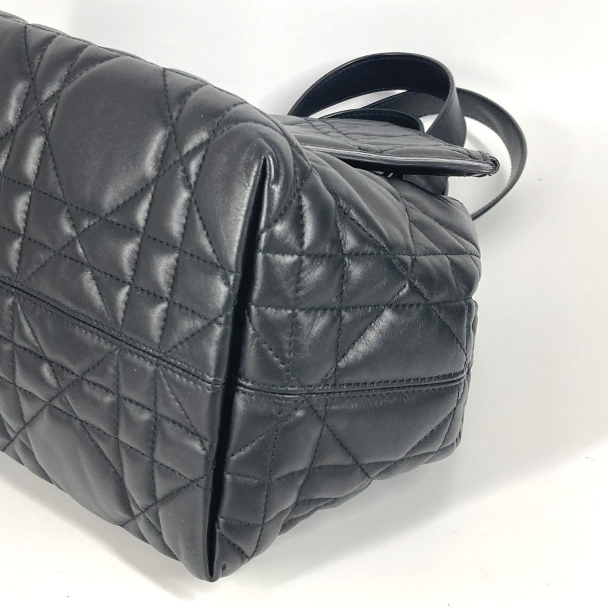Christian Dior Dior M2821OSHJ 2WAY Bag Toujour Medium Tote Handbag with Pouch Shoulder Calfskin Women's Black — Like New
