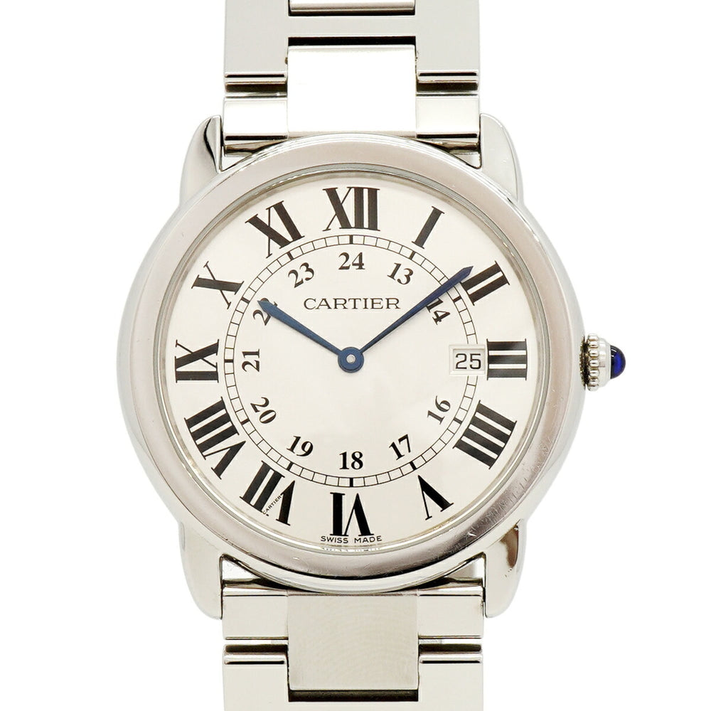 Cartier Ronde Solo LM W6701005 Silver Dial Men's Watch — Good
