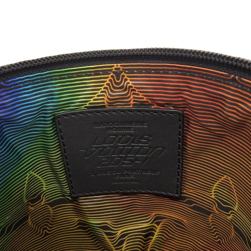 LOUIS VUITTON Expandable Porocheon M45604 Shoulder Bag Black Rainbow — Like New