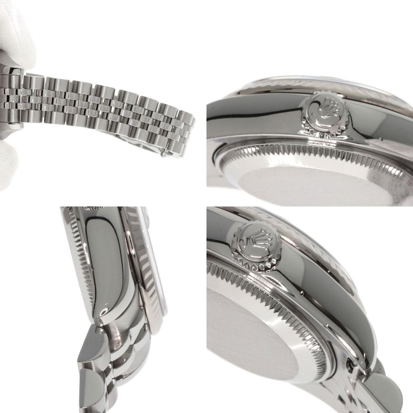 Rolex 179174G Datejust 10P Diamond Watch Stainless Steel SS K18WG Ladies ROLEX