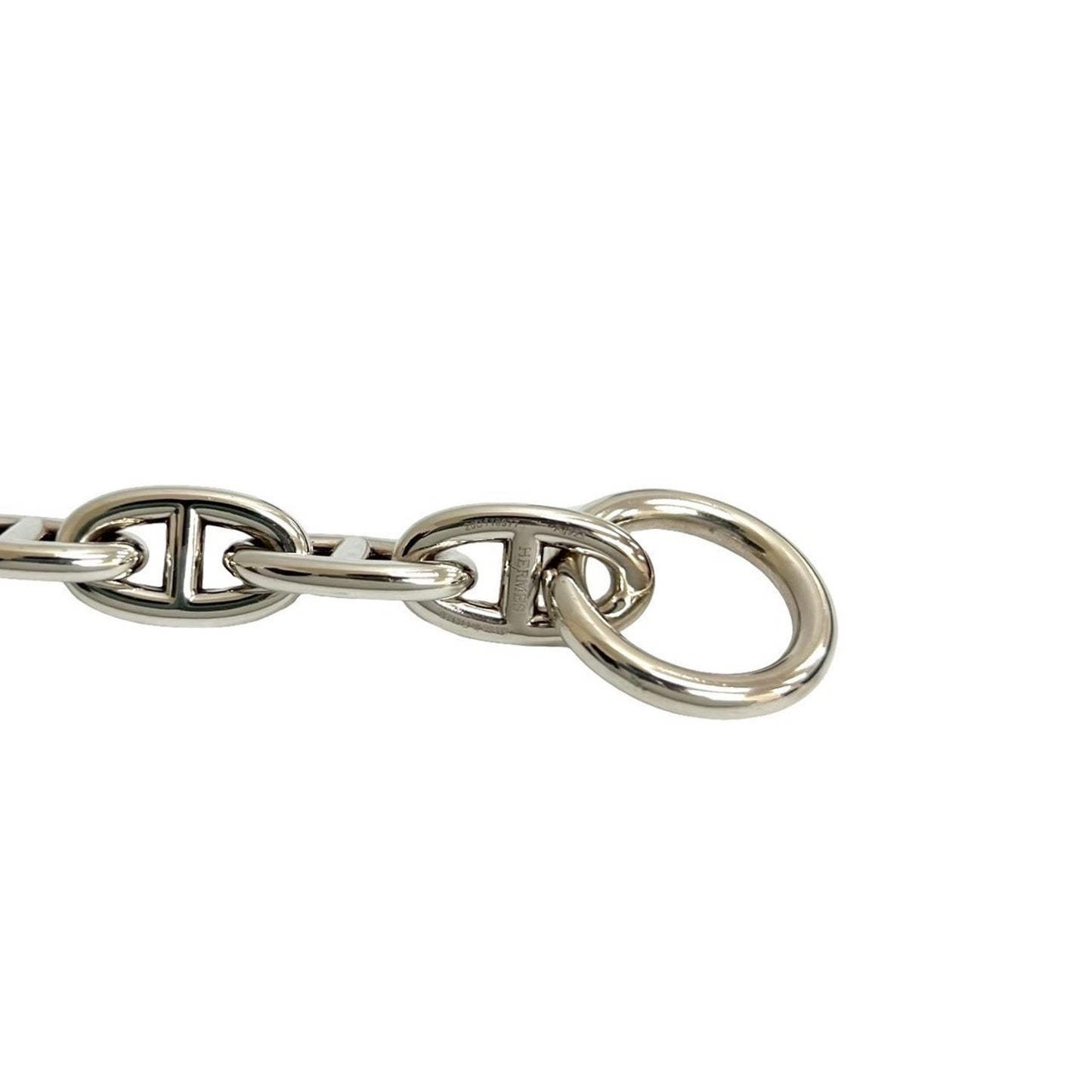 HERMES Chaine d'Ancre GM 11-link Sterling Silver 925 Chain Bracelet/Bangle, Silver, 80784