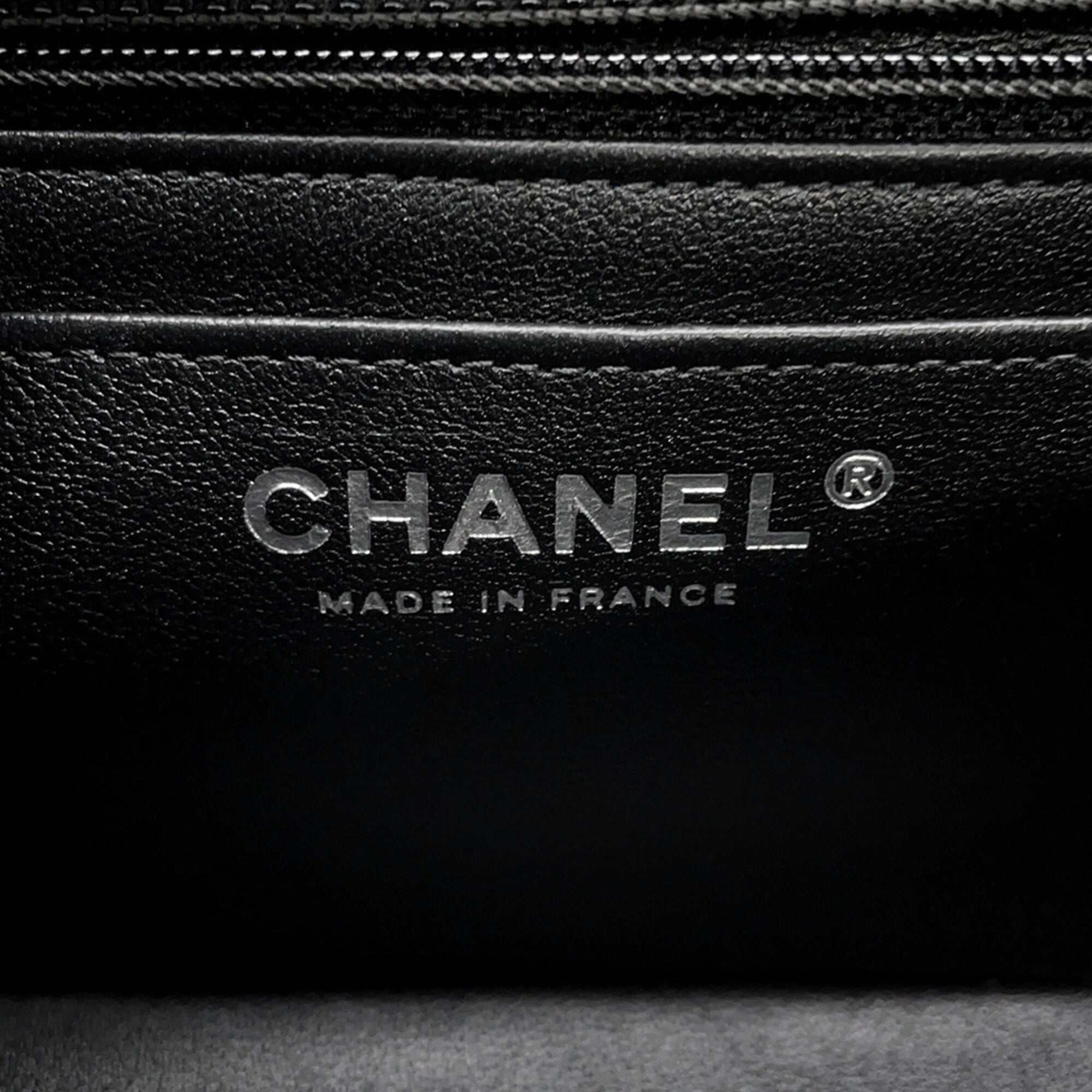 Chanel Chain Shoulder Bag Mini Matelassé Coco Mark Lambskin A69900 CHANEL Handbag Black Women's — Like New