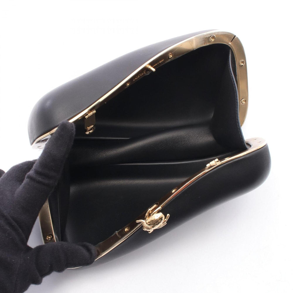 Loewe Twisted Minodiere Shoulder Bag/Handbag, Leather, Women's, Black (AORGSEMX06) — New - Store Return