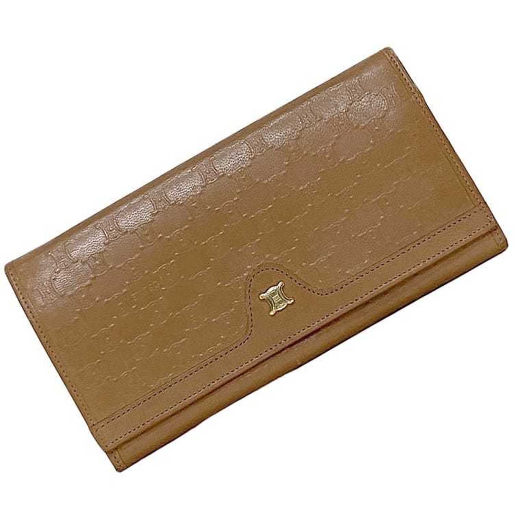 Celine bi-fold long wallet ec-22065 beige macadam leather M06 CELINE for women