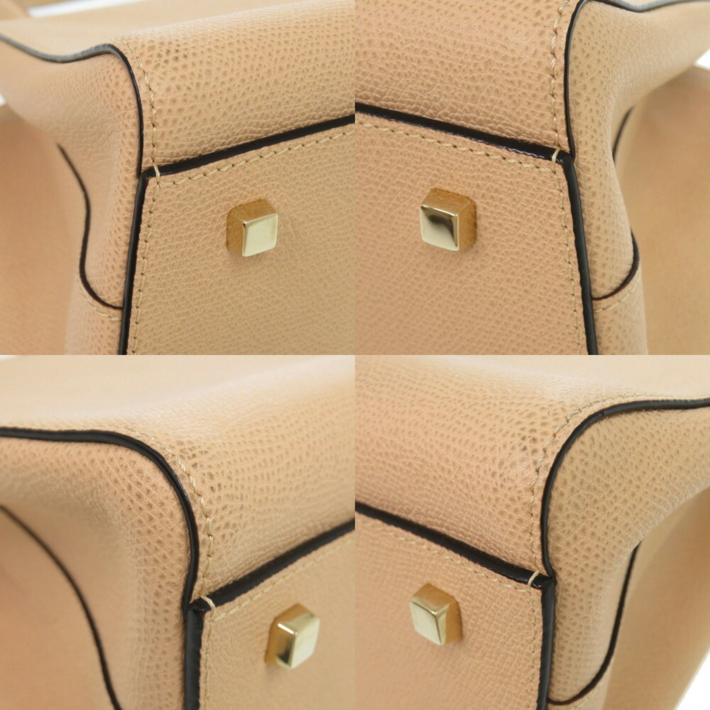 Valextra Triennale Medium Leather Handbag in Pink Beige (0473)