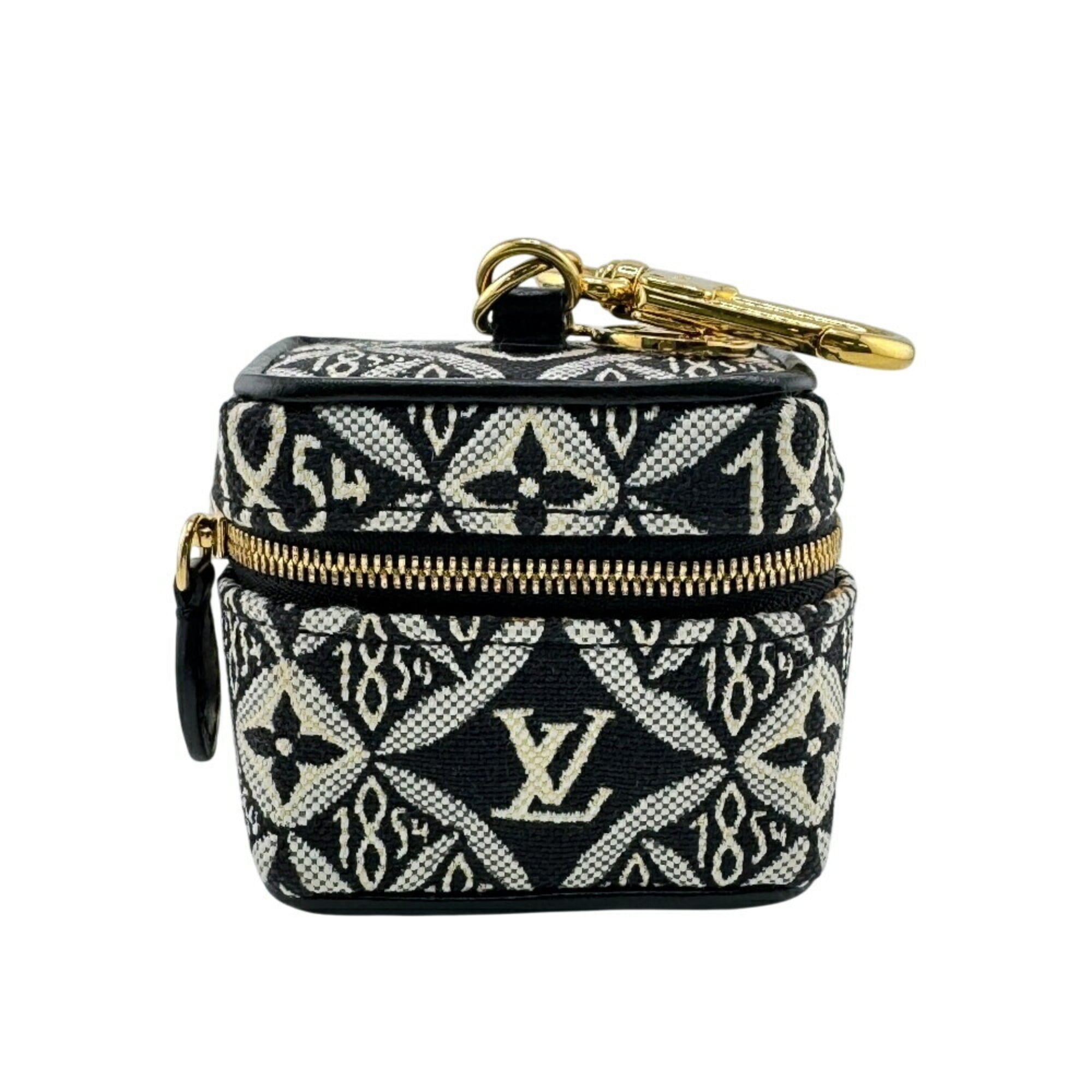 LOUIS VUITTON M00351 Porte Clé Vanity Bag Charm SINCE 1854 Black Women's