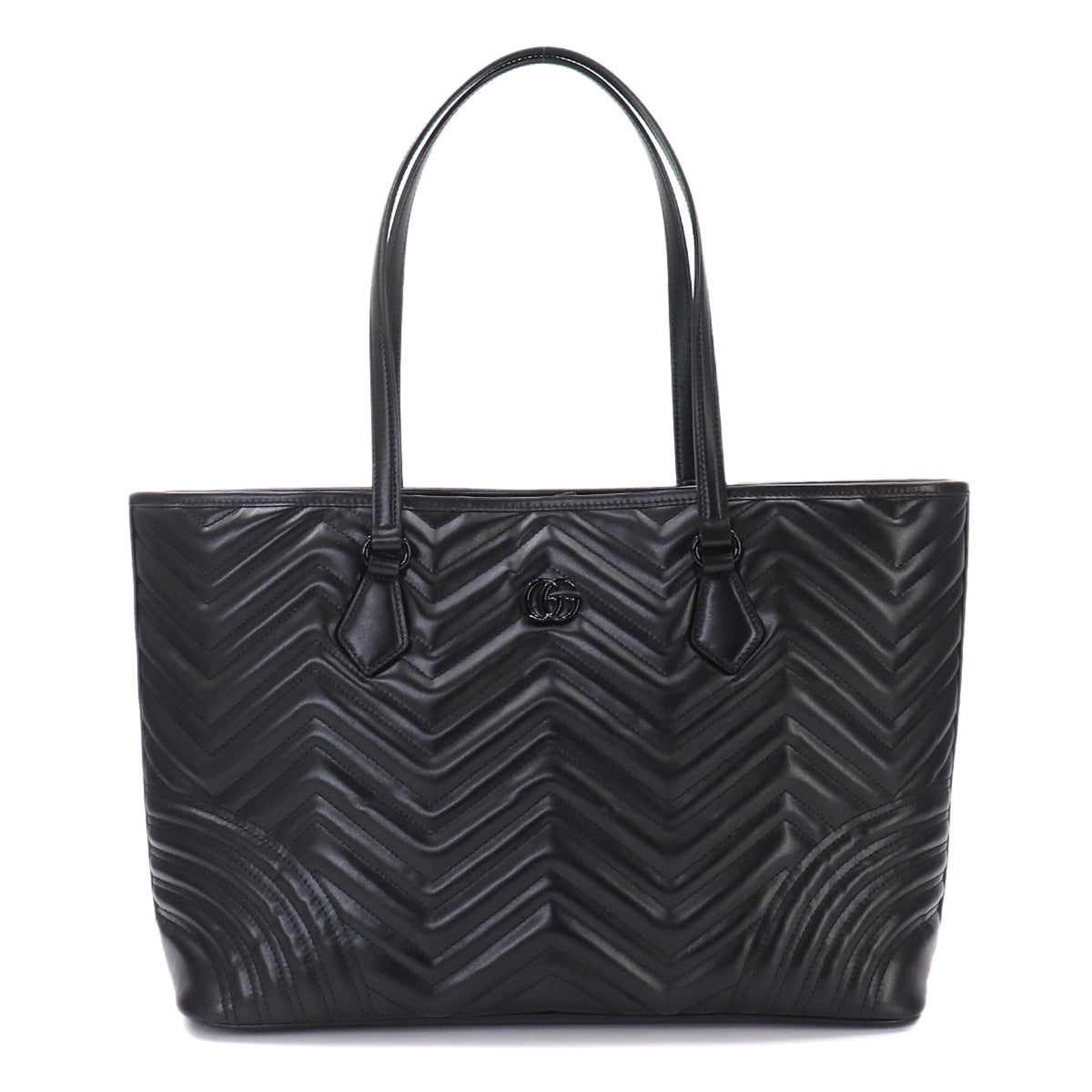 Gucci GG Marmont Quilted Large Tote Handbag, Leather, Black, 739684 Bag — New - Store Return