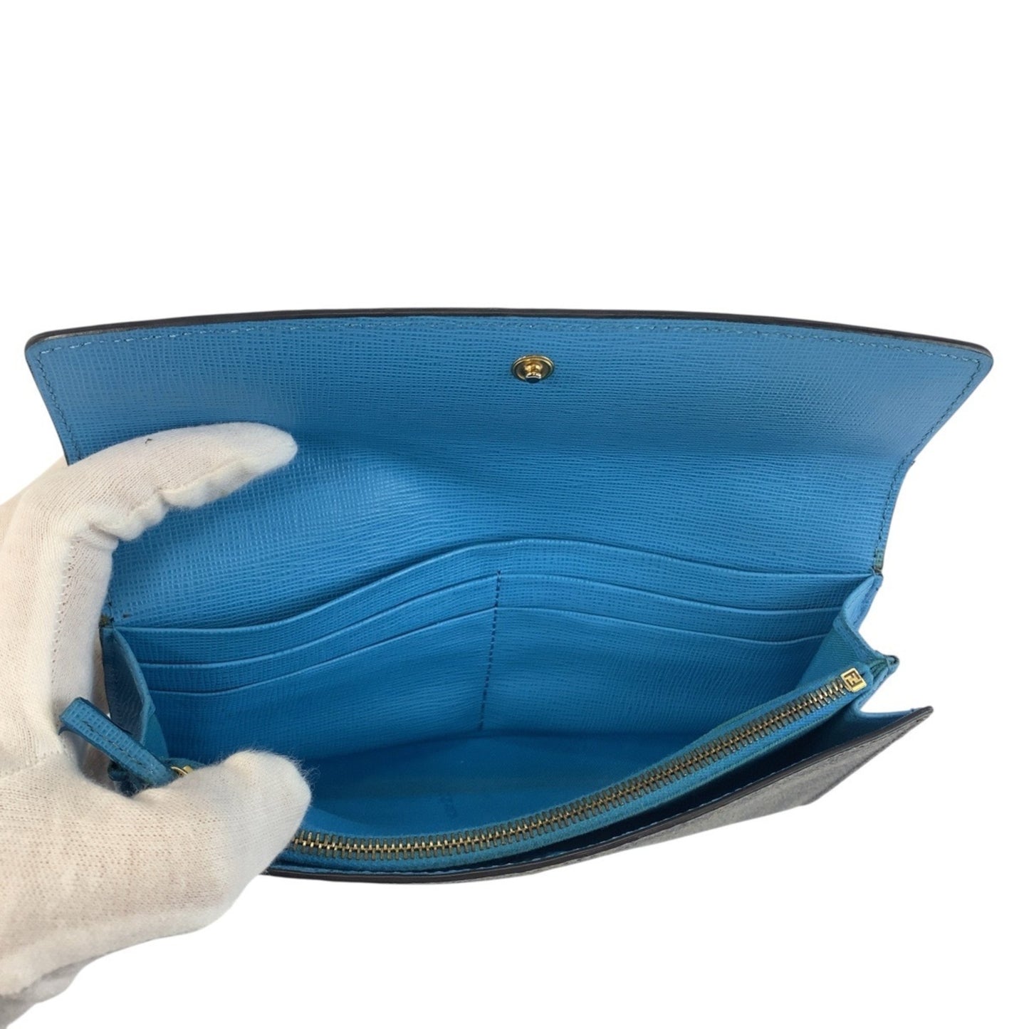 FENDI Zucca Brown with Gold Hardware 8M0340 Long Wallet for Women 506473