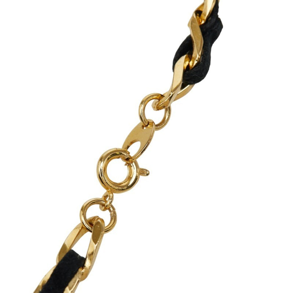 Chanel Fragrance Eau de Parfum Necklace Metal Glass Leather Women's CHANEL