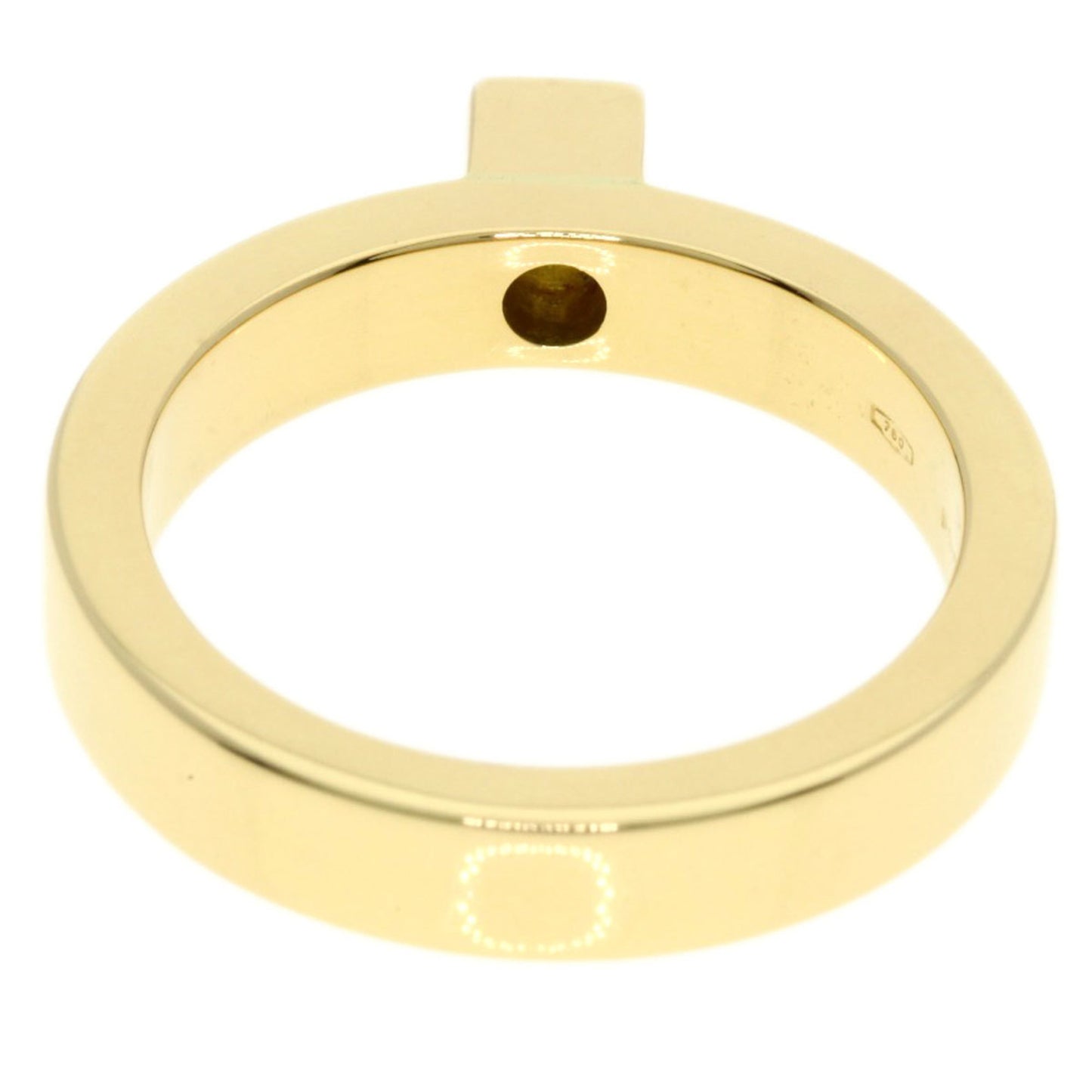 GUCCI 1P Diamond Ring, 18K Yellow Gold, Women's