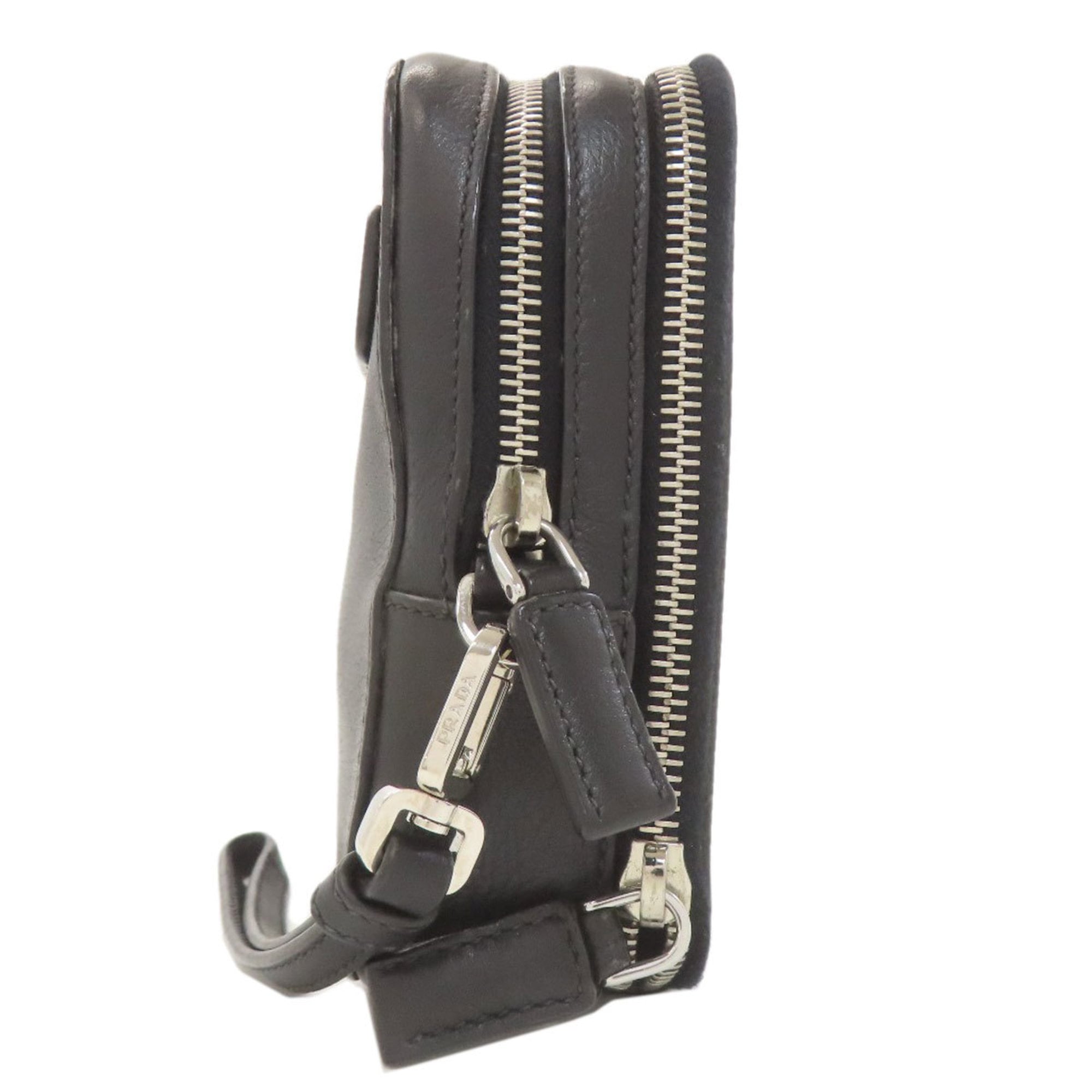 Prada logo hardware second bag calfskin women's PRADA