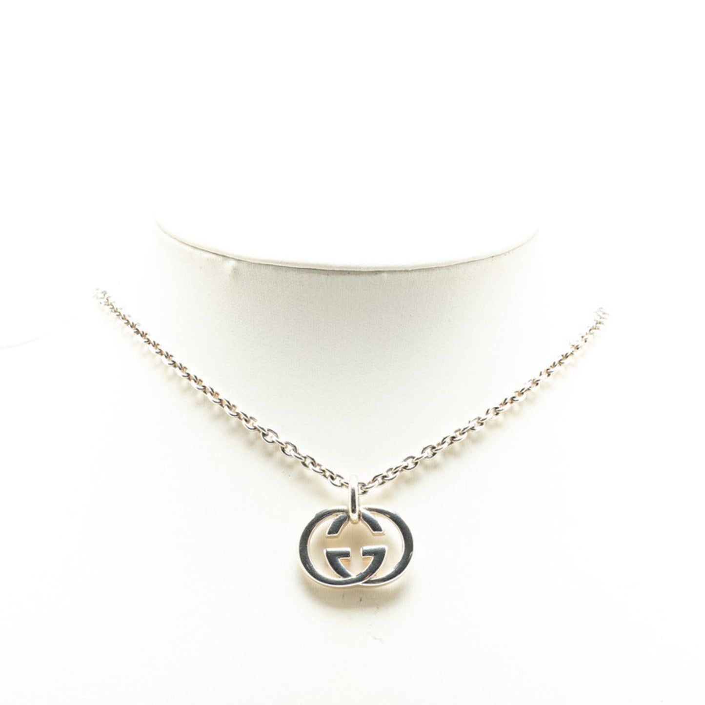 Gucci Interlocking G Necklace SV925 Silver Women's GUCCI