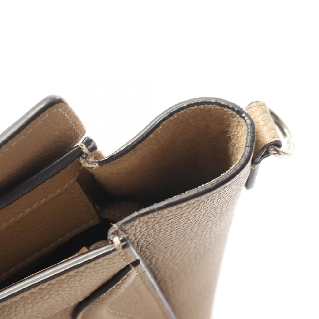 Celine Luggage Nano Shopper Handbag, Leather, Women's, Beige