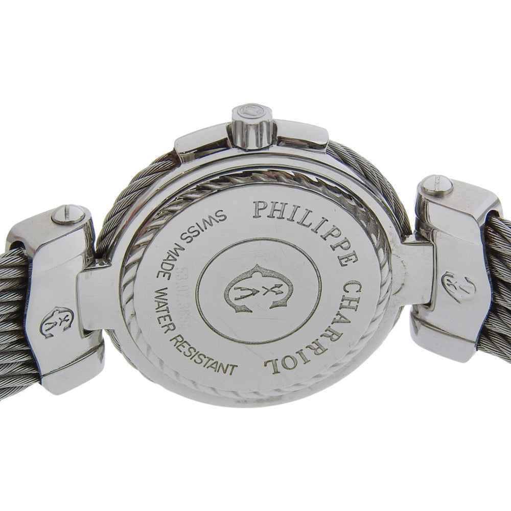 CHARRIOL Wristwatch 53.97.3654 Stainless Steel Quartz Analog Display White Dial Women's — Good