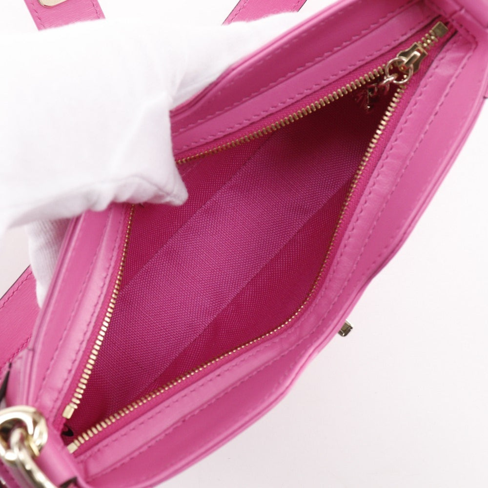 Gucci Moonside Mini Shoulder Bag 786035, GG Canvas, Pink, Zippered, Women's — Like New