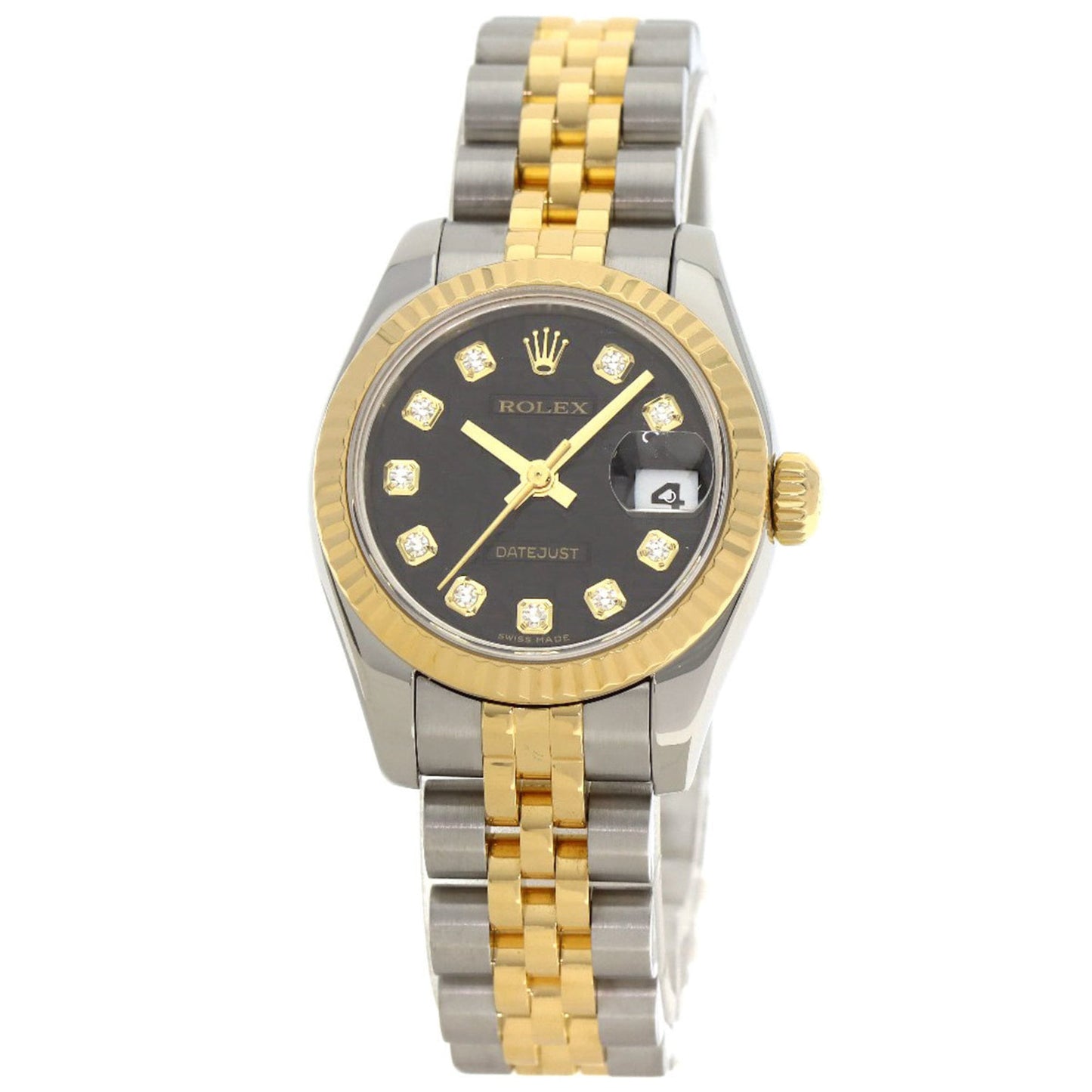 Rolex 179173G Datejust 10P Diamond Watch Stainless Steel/SSx18KYG/18KYG Women's ROLEX