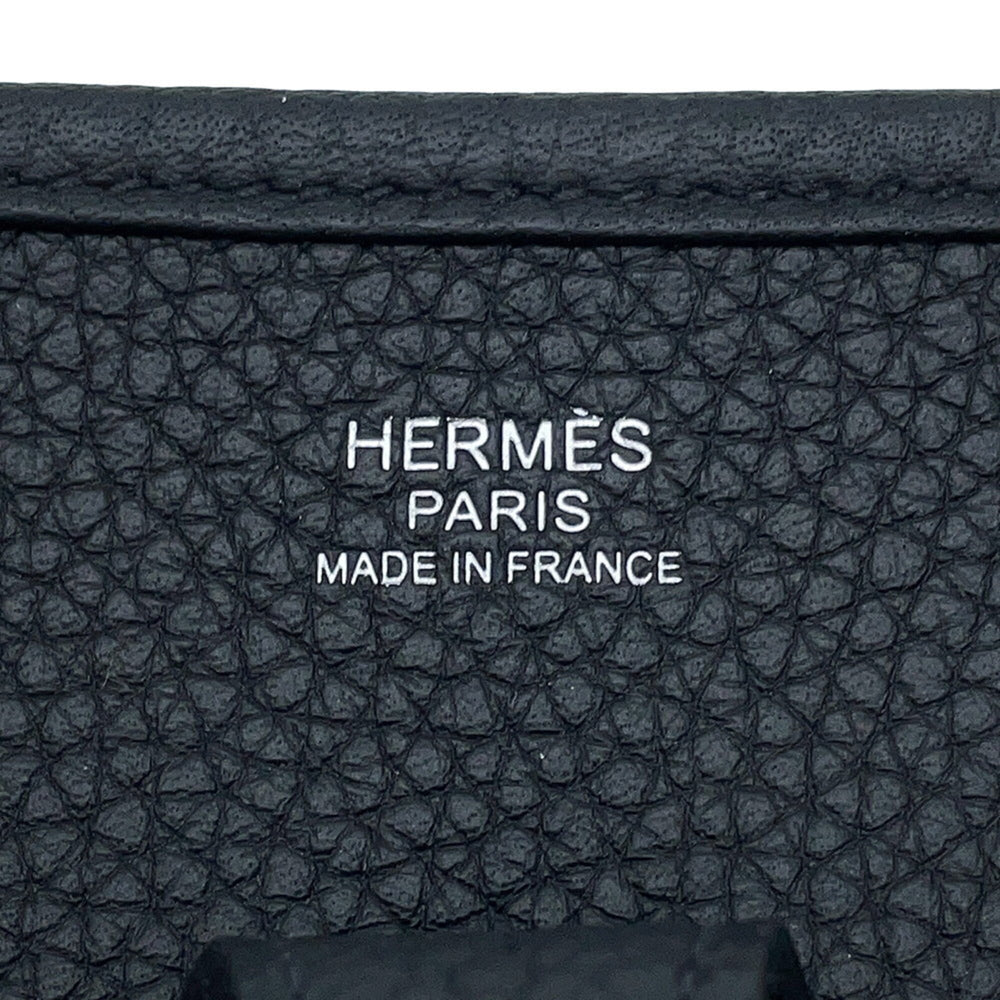 Hermes Evelyne 3 PM Shoulder Bag, Black, Taurillon Clemence Leather, G Stamp, Evelyne, Handbag, Women's, HERMES — Like New