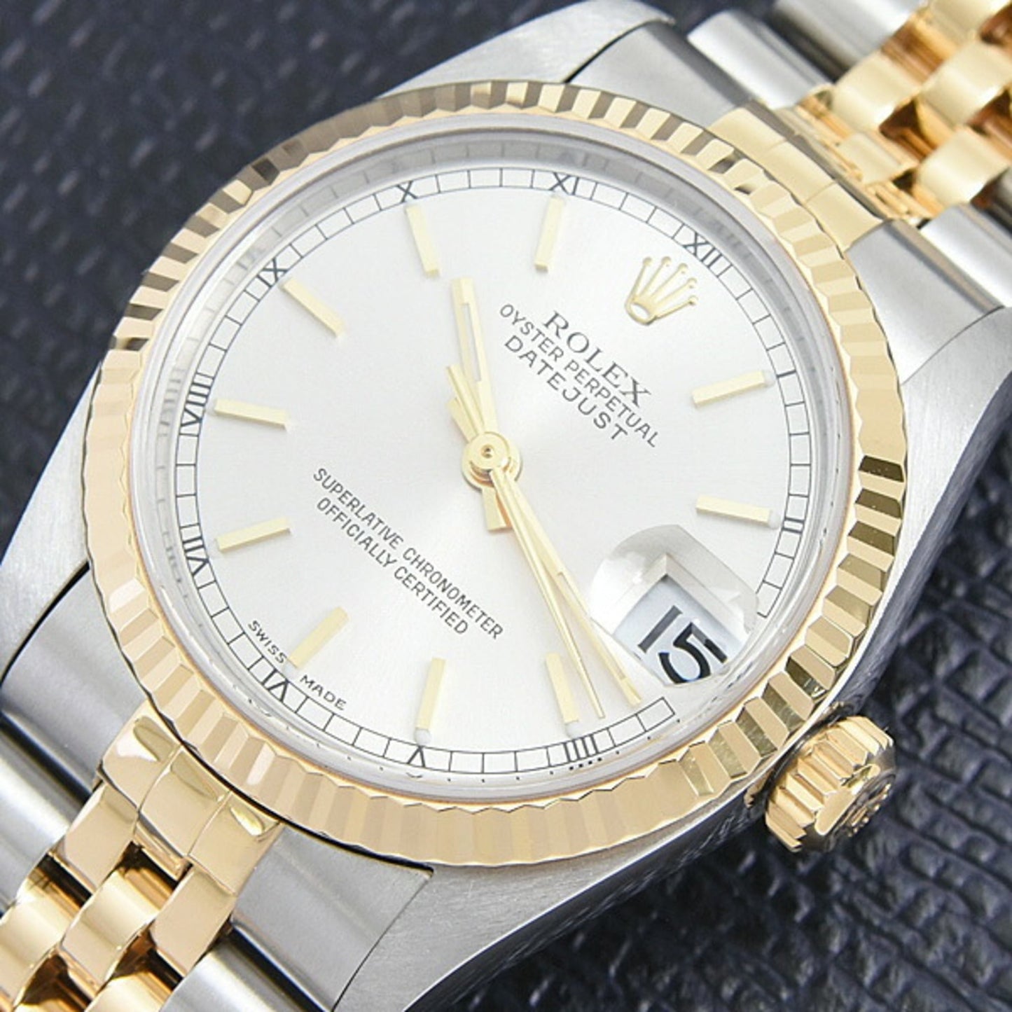 Rolex Datejust 31 Automatic Watch, Unisex, A Series, Silver Dial, Stainless Steel and Yellow Gold, ROLEX 78273