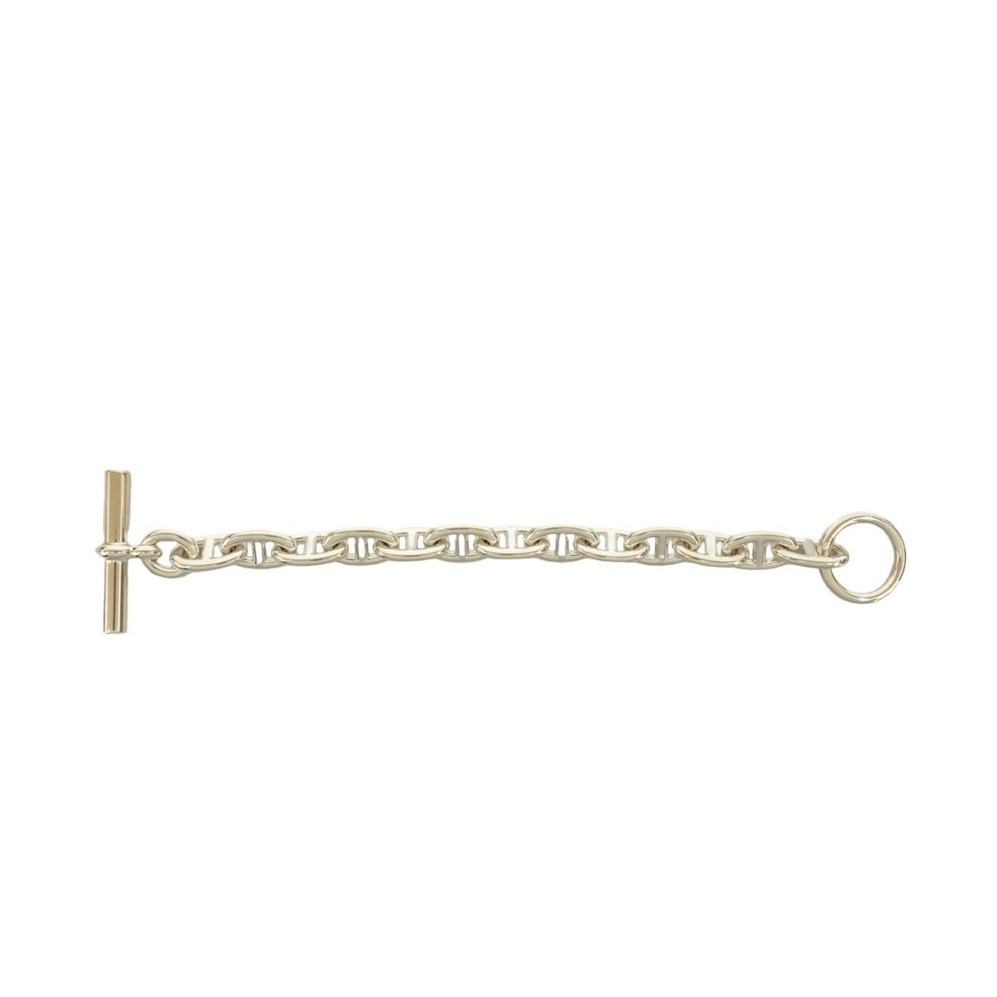 HERMES Chaine d'Ancre MM 13-link Sterling Silver 925 Chain Bracelet Accessory me2-9