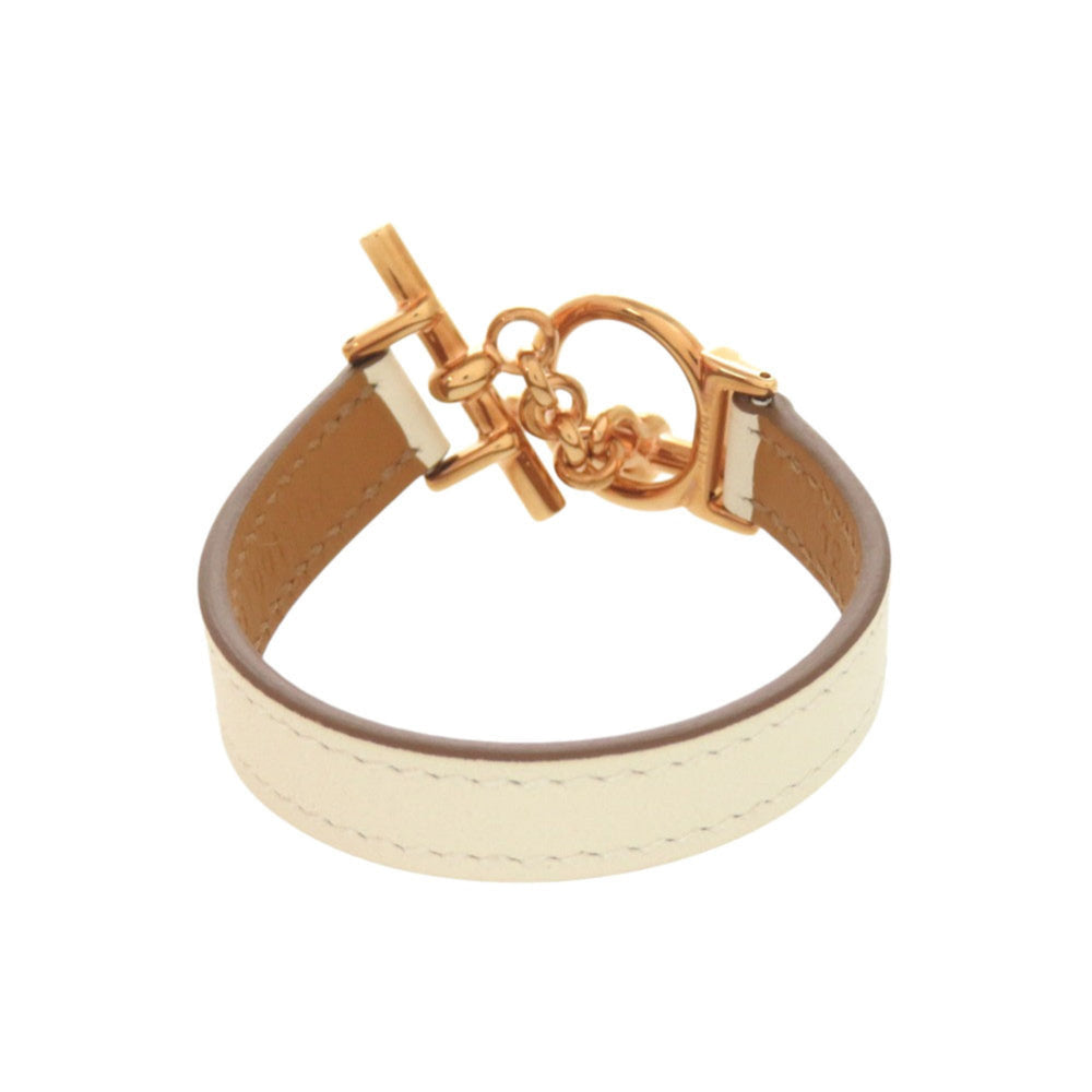 Hermes Croisière Veau Swift Nata Rose Gold Hardware K Stamp (Made in 2025) Bracelet Accessory 0331 HERMES — Like New