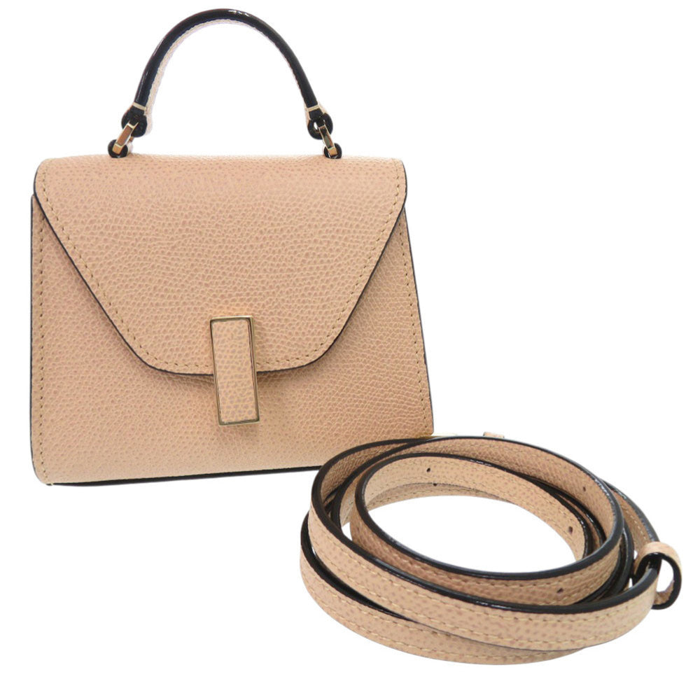 Like new Valextra Iside 2-Way Handbag N568741 in Calfskin CIPRIA Beige 0550 — Like New