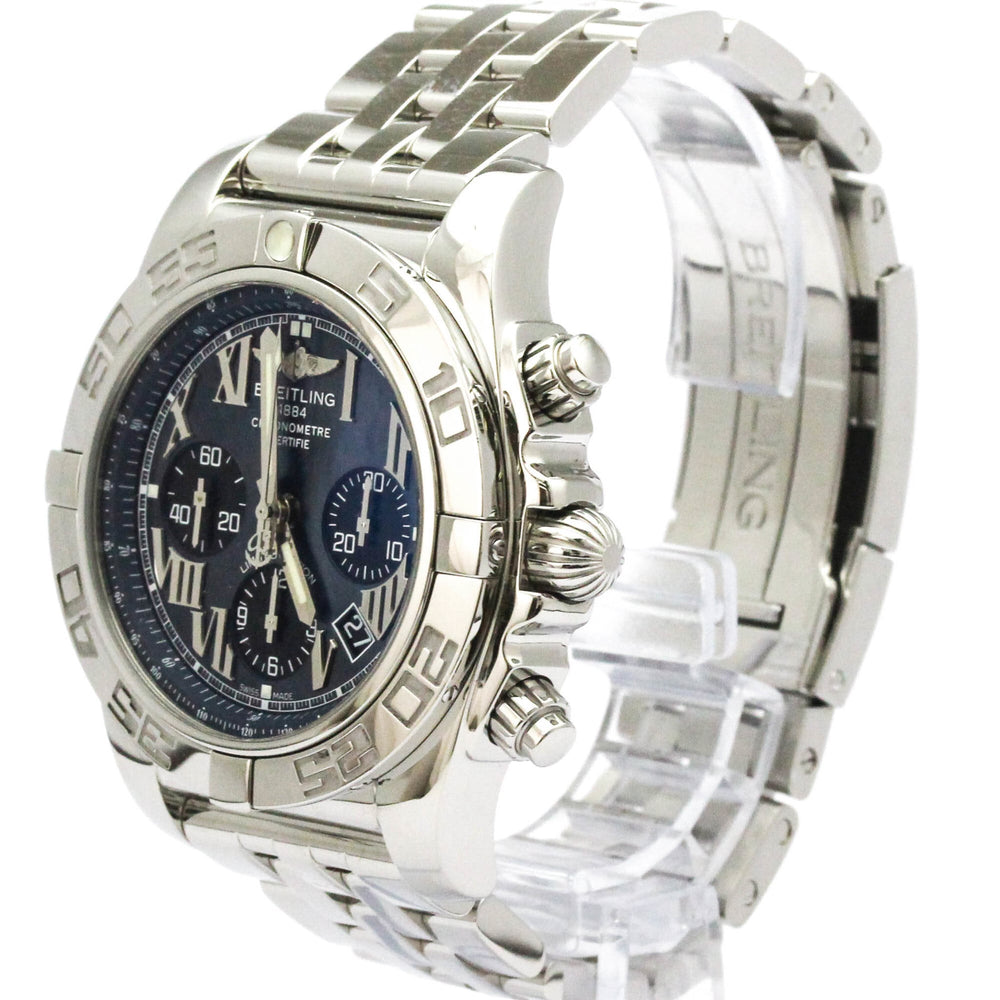 BREITLING Chronomat 44 Japan LTD MOP Steel Mens Watch AB0111 Polished — Very Good