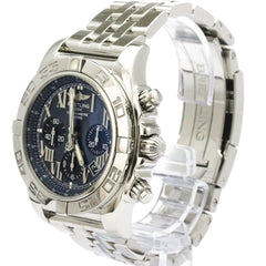 BREITLING Chronomat 44 Japan LTD MOP Steel Mens Watch AB0111 Polished — Very Good