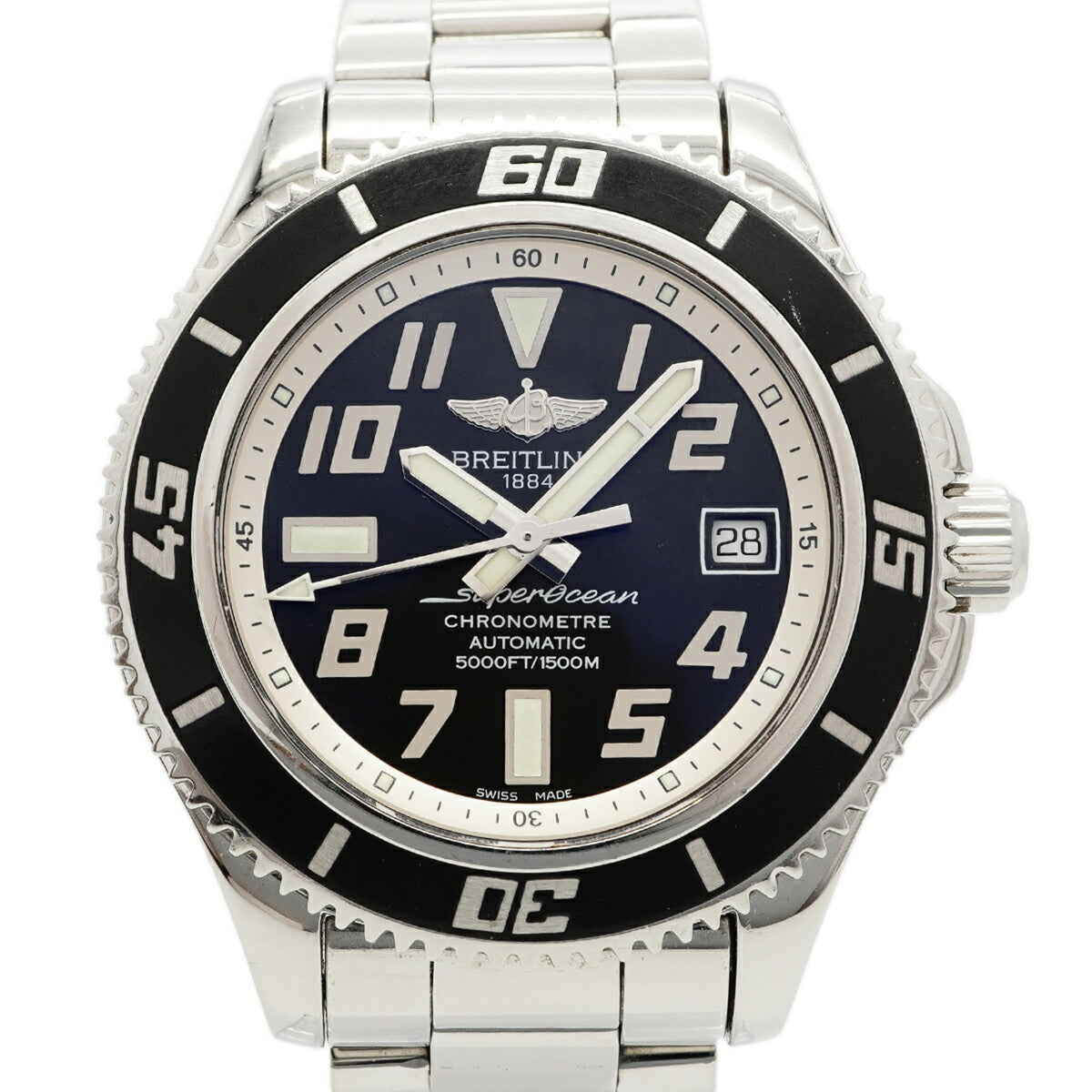 Breitling Superocean 42 A1736402 A17364 Black Dial Men's Watch — Good