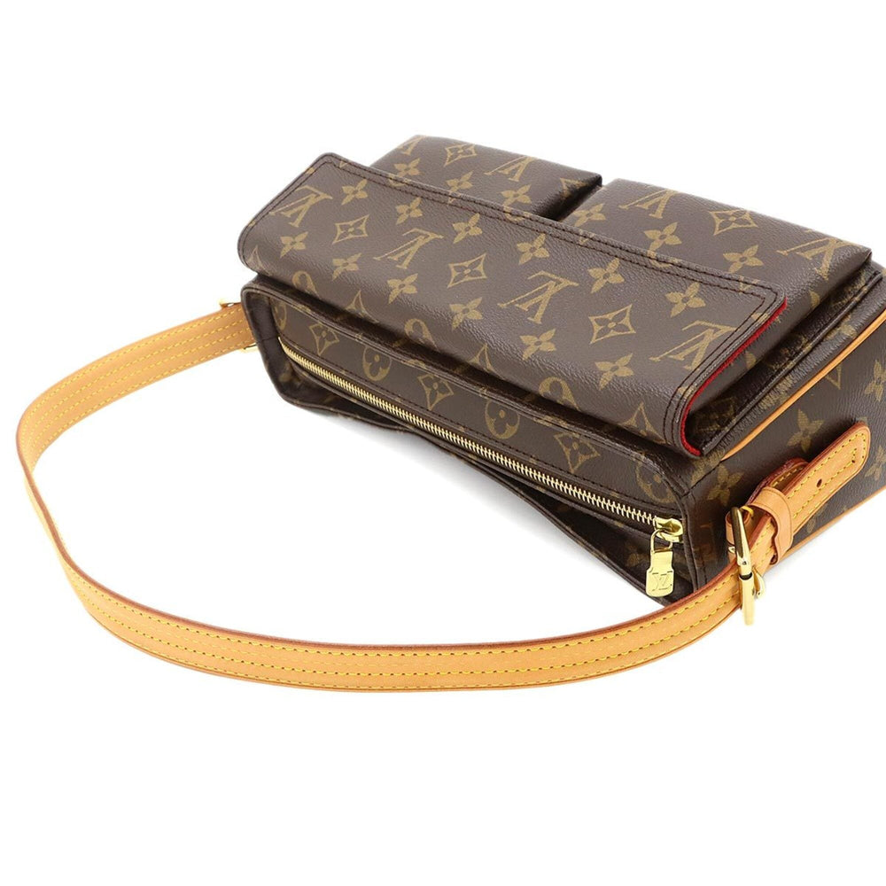 Louis Vuitton Viva Cite MM Monogram Shoulder Handbag, Brown, M51164, Gold Hardware — Like New