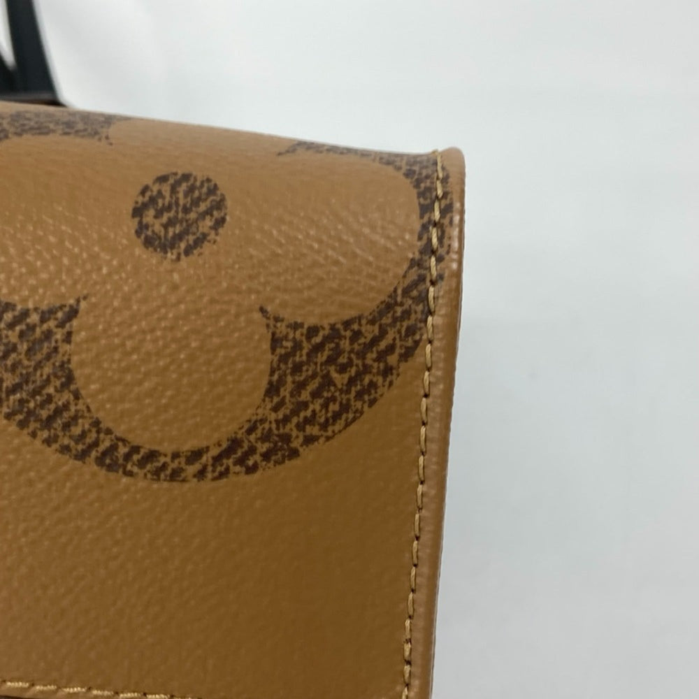 LOUIS VUITTON Monogram Giant On the Go MM 2-Way Shoulder Bag/Tote Bag (M45321) in Canvas, Brown, Like New — Like New