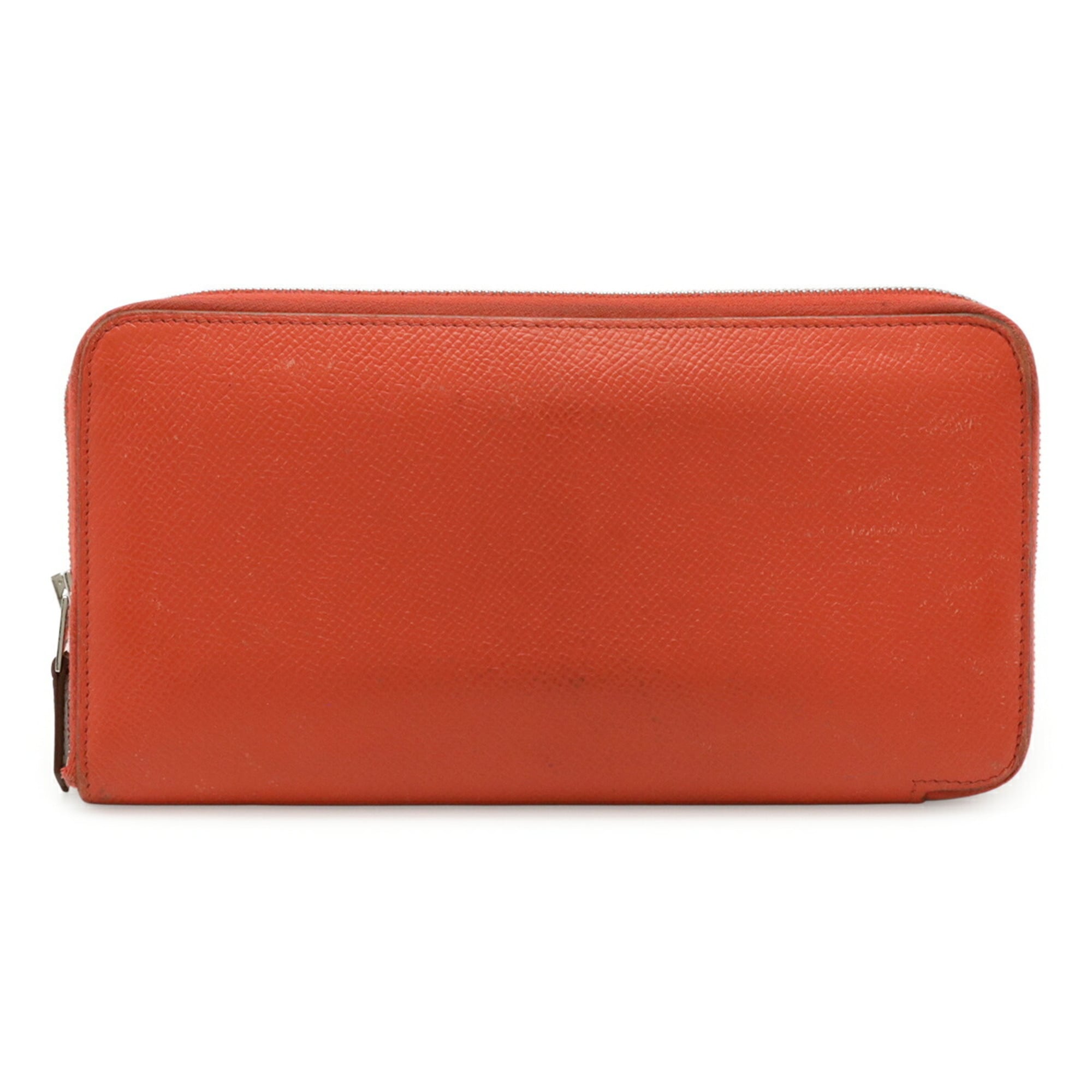 HERMES Azap Long Silkin Round Wallet in Epsom Leather with Rose Jaipur Pink Y Stamp