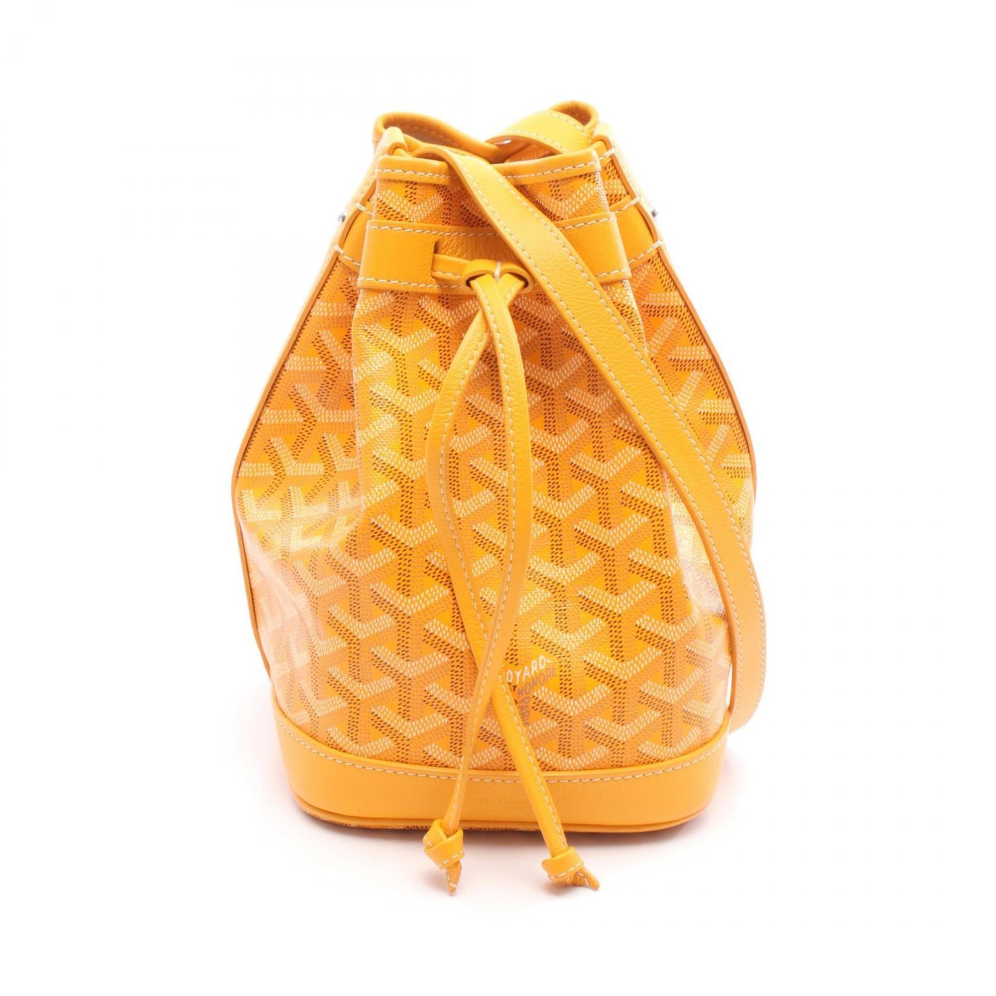 Goyard GOYARD shoulder bag, coated canvas, women's, yellow, multicolor