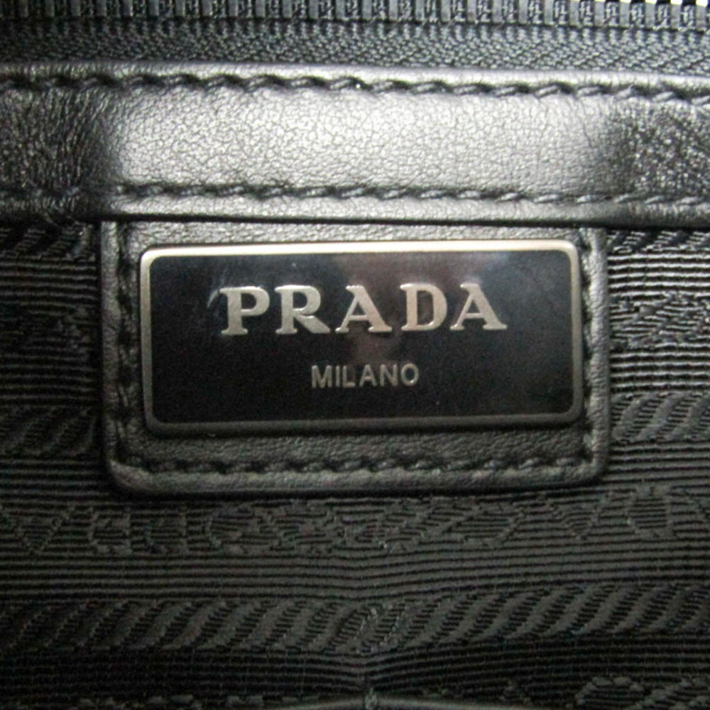 Prada 2VH047 Men's Leather Messenger Bag,Shoulder Bag Black,Dark Navy — Like New