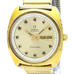 OMEGA Seamaster Day Date Cal 752 Gold Plated Automatic Watch 166.064 Vintage — Good
