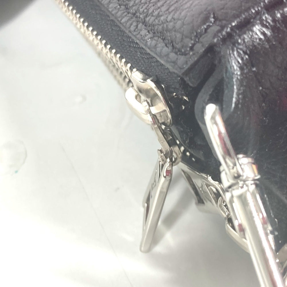 LOUIS VUITTON M46421 Monogram Empreinte Yayoi Kusama LV x YK Multi Pochette Accessoires Crossbody Bag 3WAY Chain Shoulder Leather Women's Noir Fuchsia Black — Like New