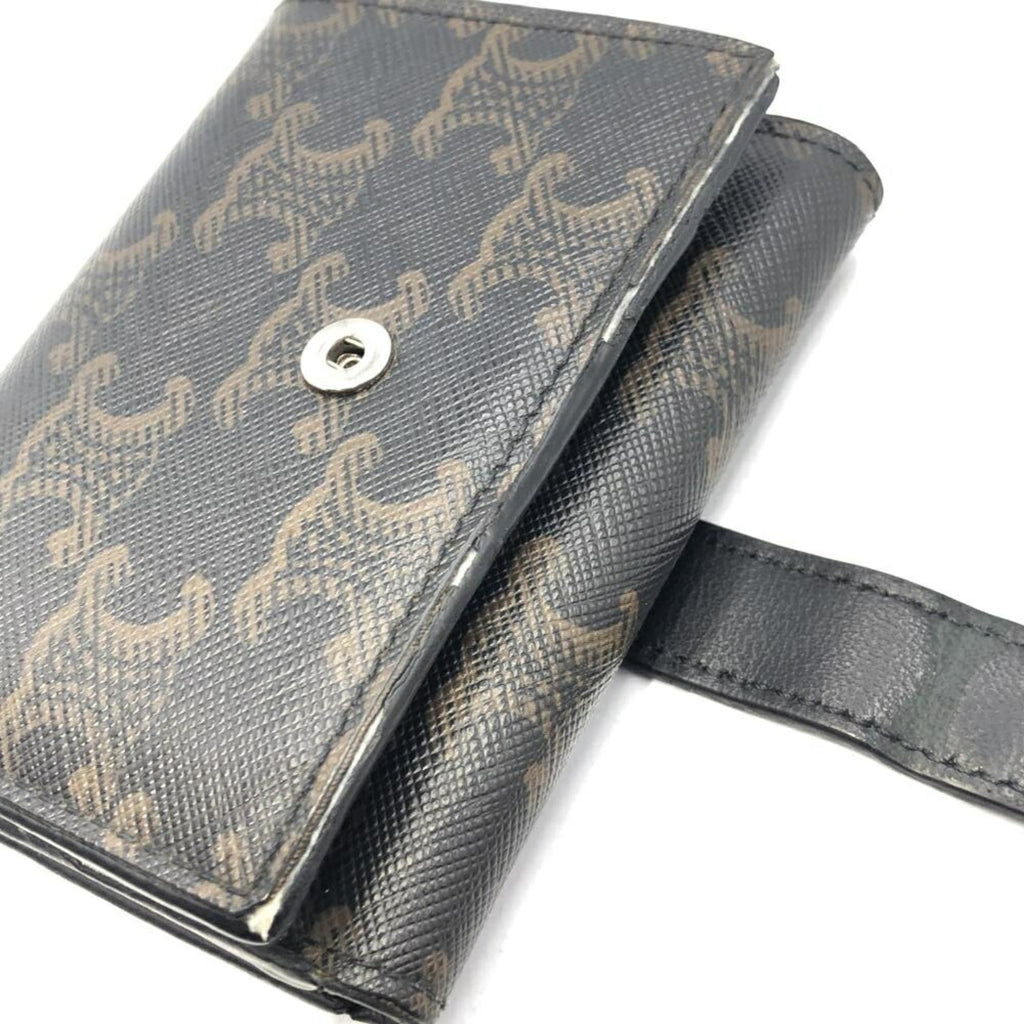 CELINE Triomphe Canvas Fine Strap Wallet F-FG-2232