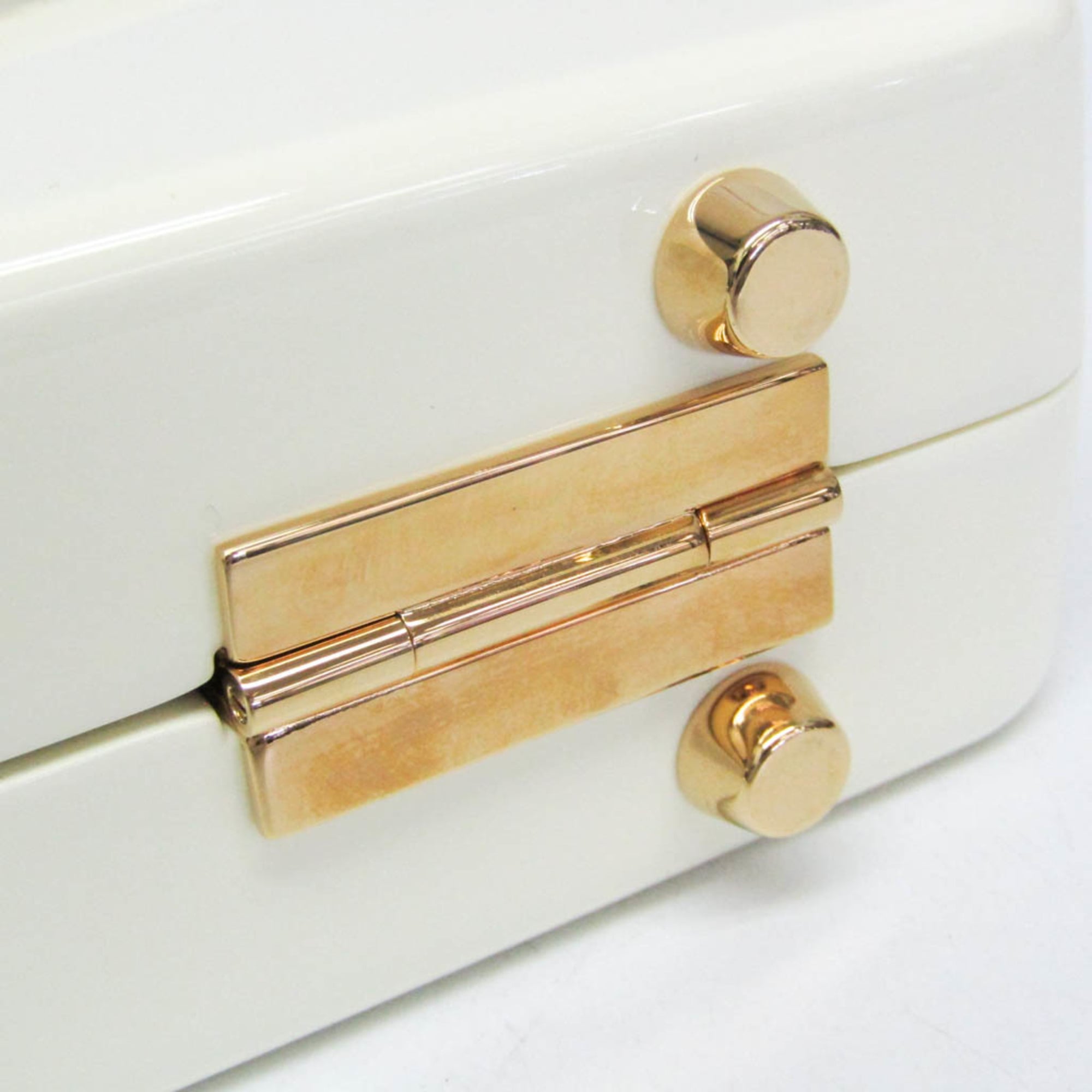 Gucci Sylvie 1969 Acrylic Mini 589482 Women's Acrylic Handbag,Shoulder Bag White — Like New