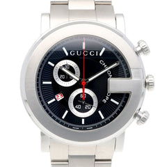 Gucci G-Chrono Watch, Stainless Steel 101M Quartz, Polished, Men's, Chronograph — Very Good